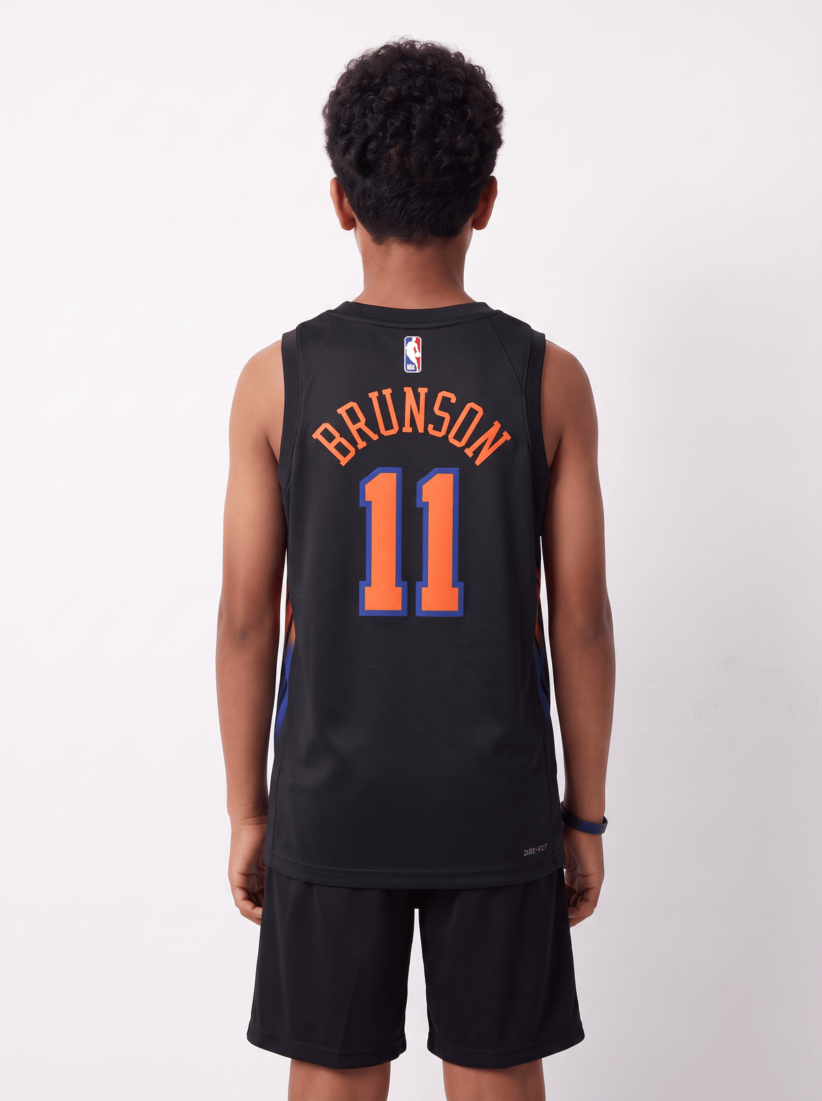 Nike Jumpers Youths Jalen Brunson New York Knicks Nike NBA Statement Jersey - Black