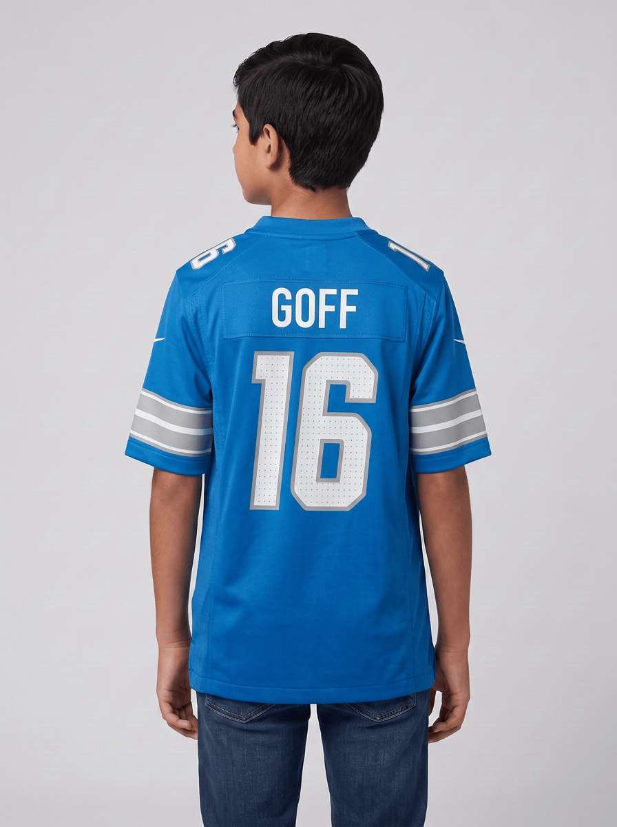 Nike Jerseys Youths Jared Goff Detroit Lions Nike Game Jersey - Blue