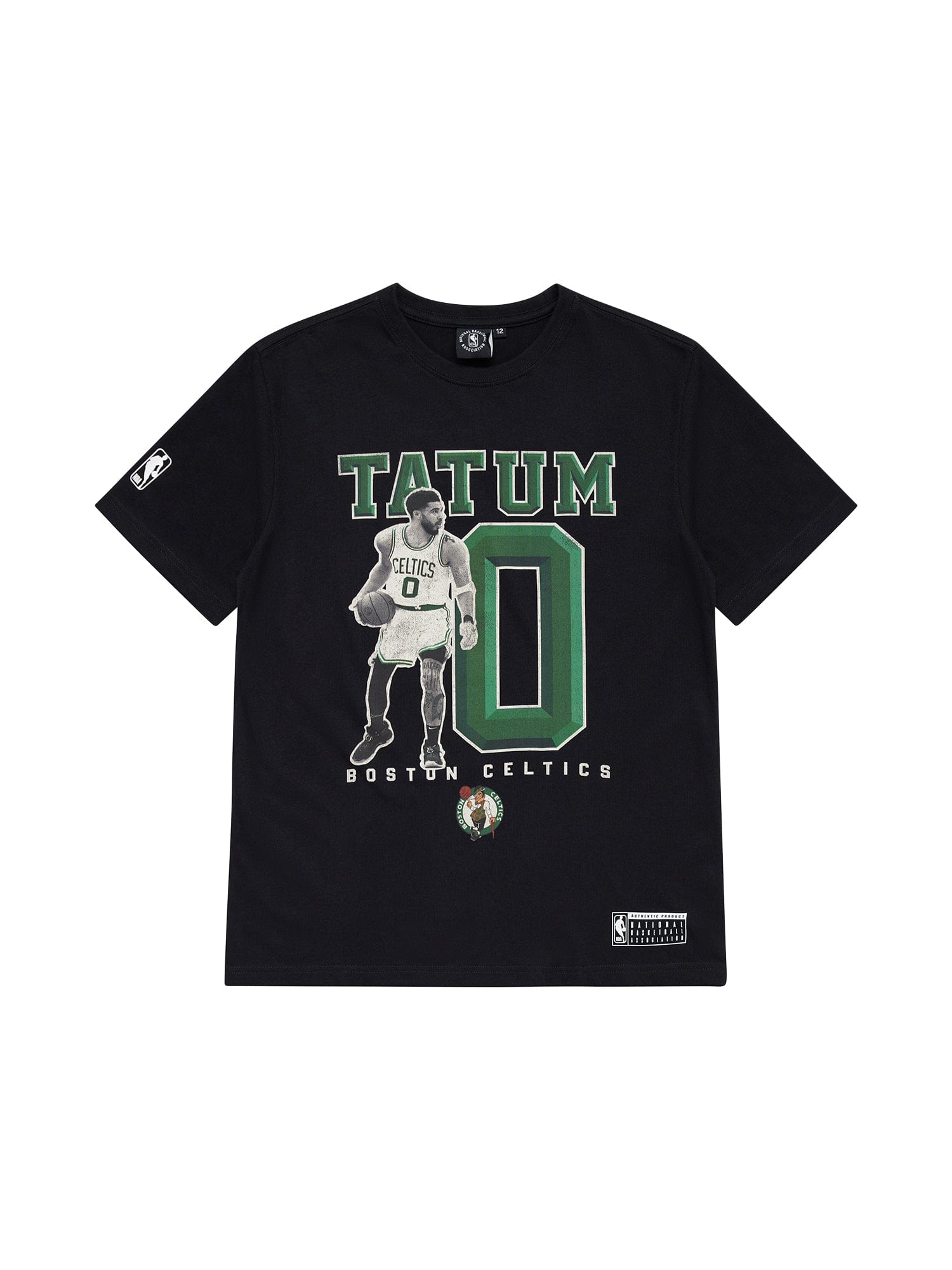 NBA Essentials T-Shirts Youths Jayson Tatum Boston Celtics NBA Essentials Vintage T-Shirt - Black