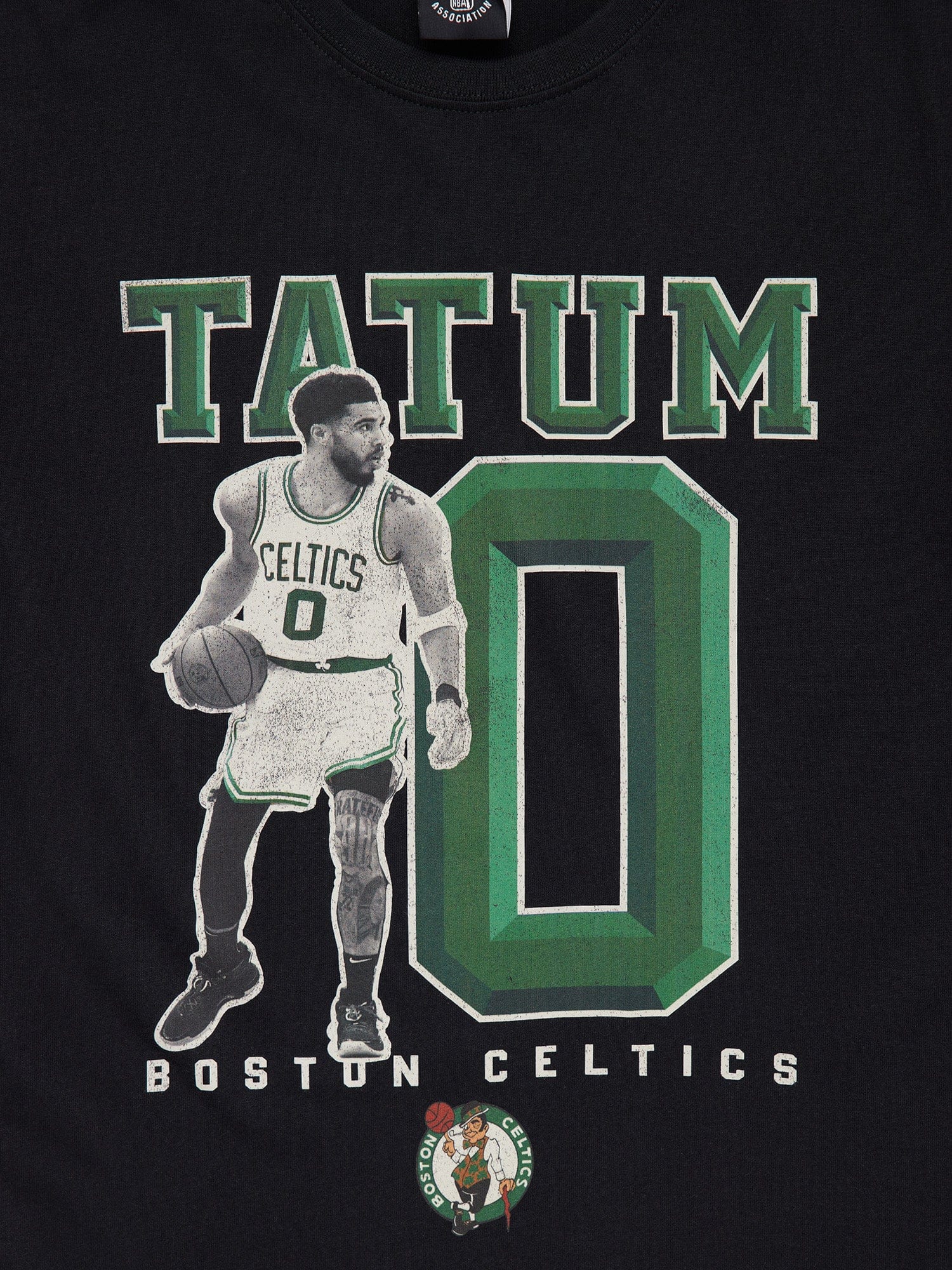 NBA Essentials T-Shirts Youths Jayson Tatum Boston Celtics NBA Essentials Vintage T-Shirt - Black