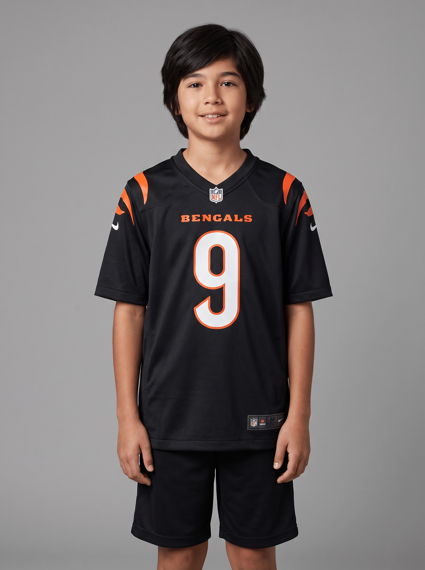 Nike Jerseys Youths Joe Burrow Cincinnati Bengals Nike NFL Game Jersey - Black