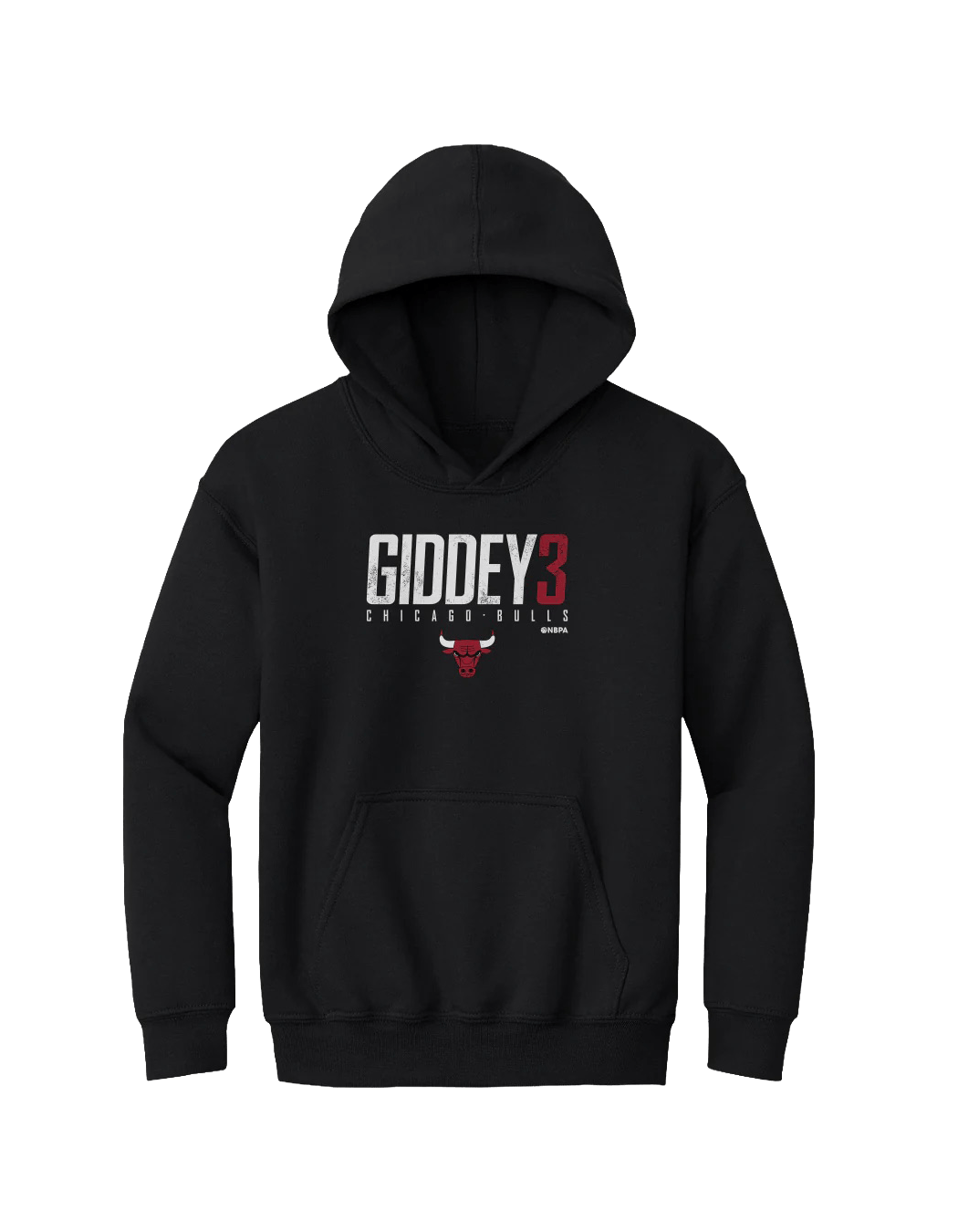 500 Level Jumpers Youths Josh Giddey Chicago Bulls 500 Level NBA Elite Hoodie Jumper - Black