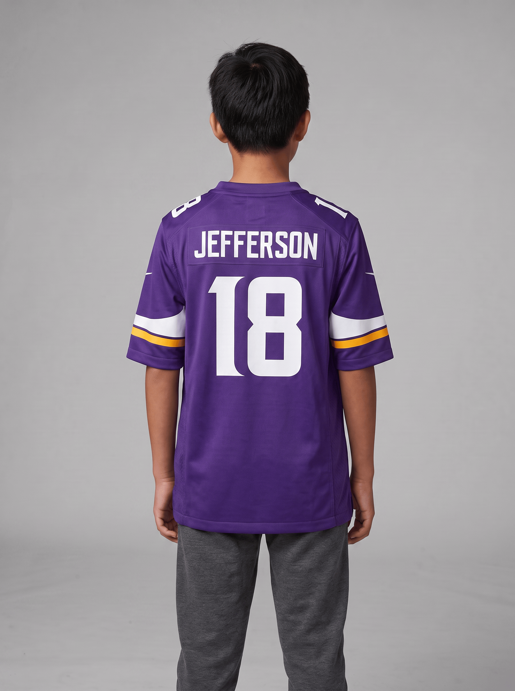 Nike Jerseys Youths Justin Jefferson Minnesota Vikings Nike NFL Game Jersey - Purple
