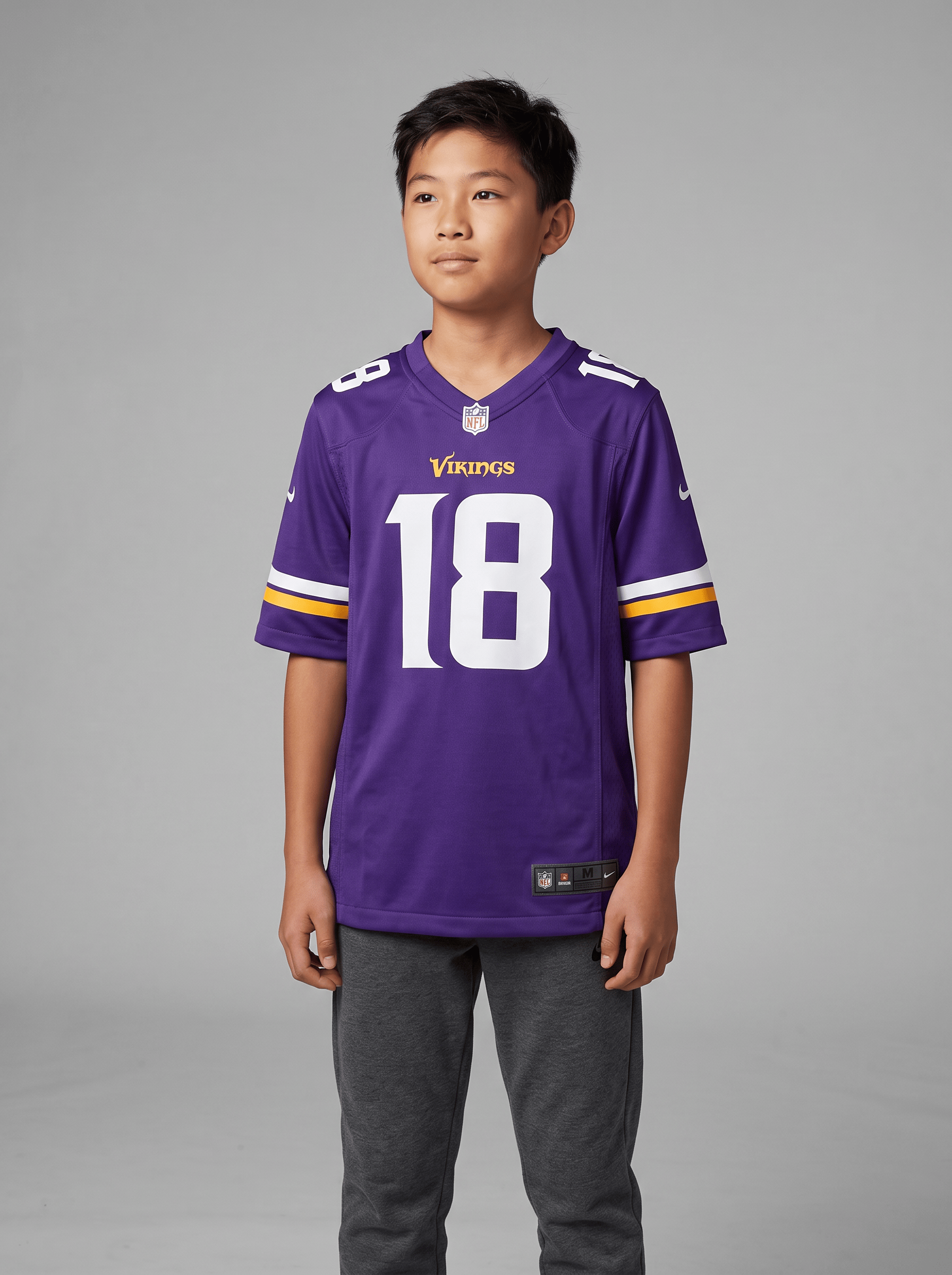 Nike Jerseys Youths Justin Jefferson Minnesota Vikings Nike NFL Game Jersey - Purple