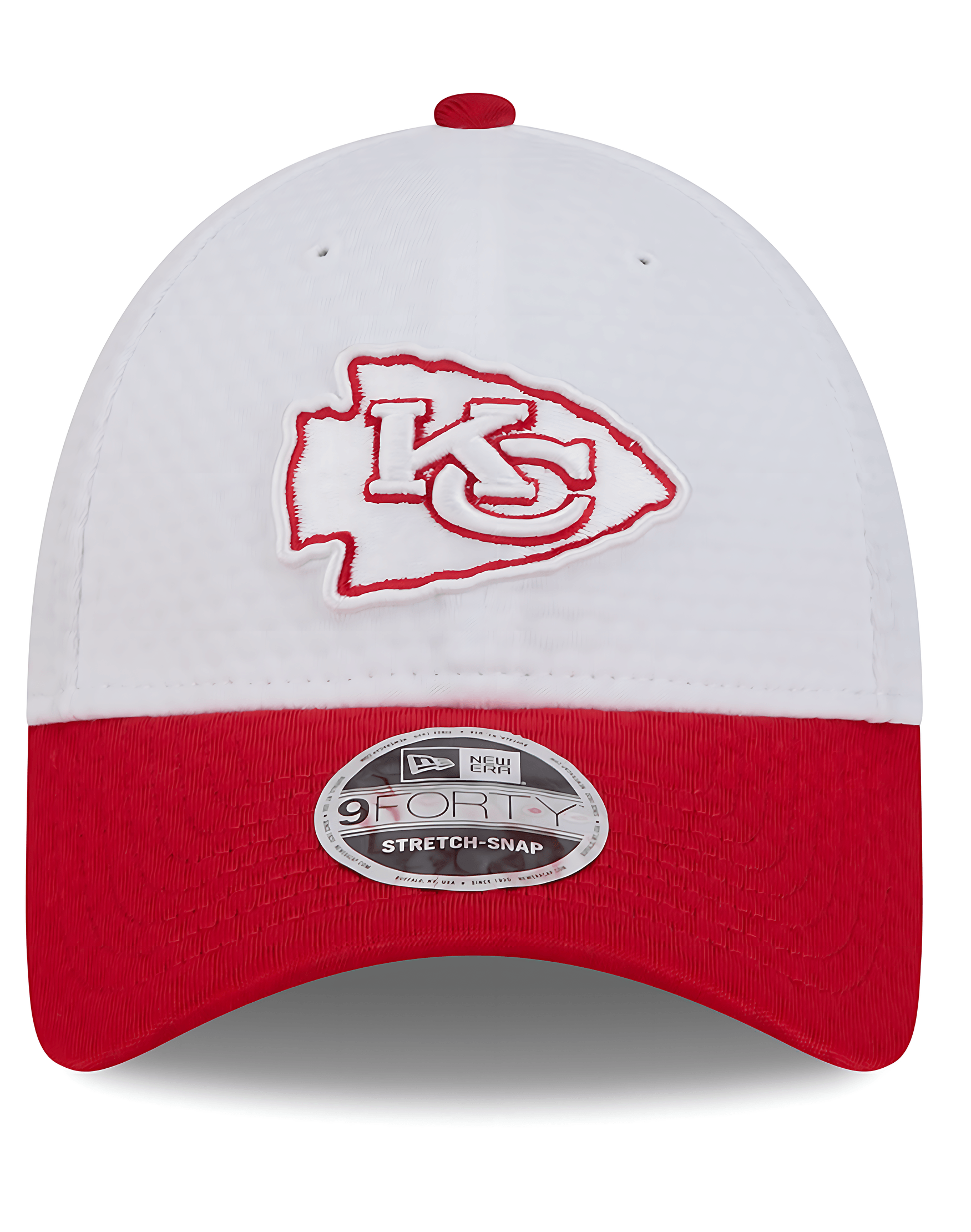 New Era Caps Youths Youths Kansas City Chiefs New Era NFL 24 Training 9FORTY Snapback Hat - White