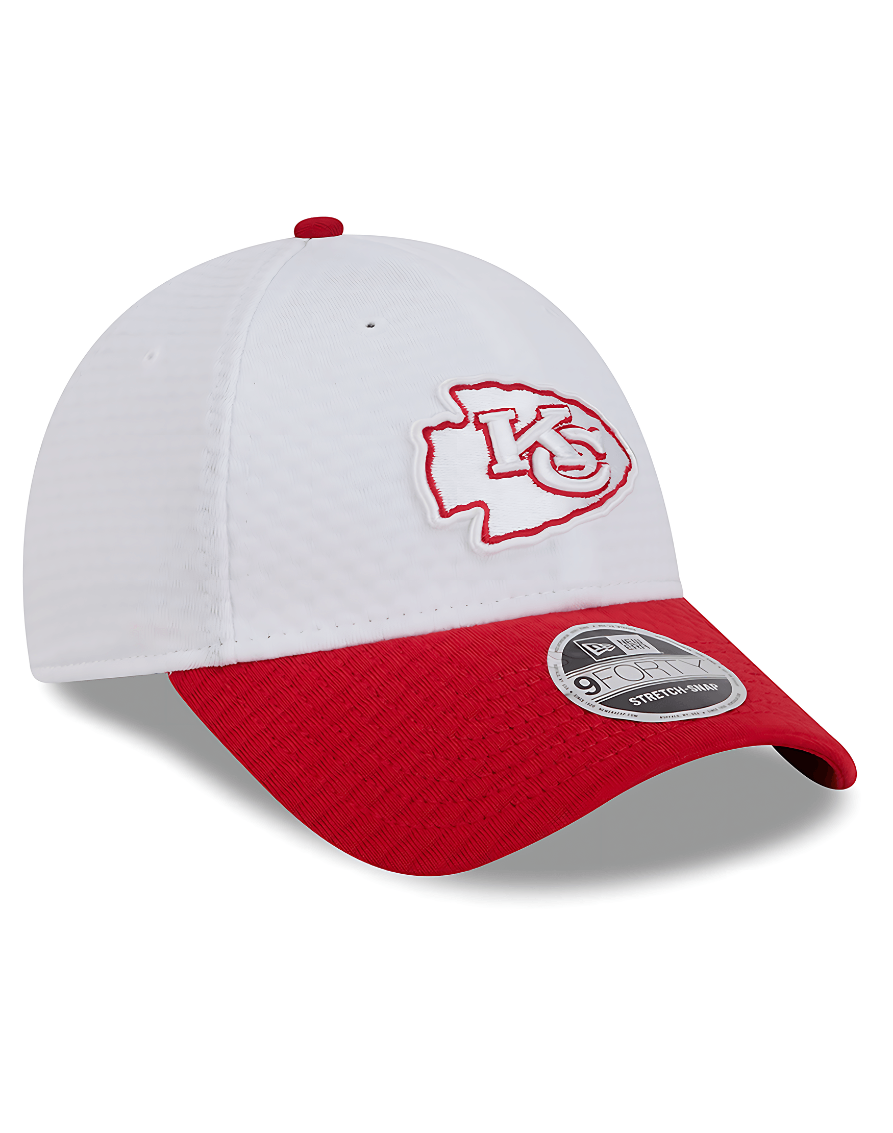 New Era Caps Youths Youths Kansas City Chiefs New Era NFL 24 Training 9FORTY Snapback Hat - White