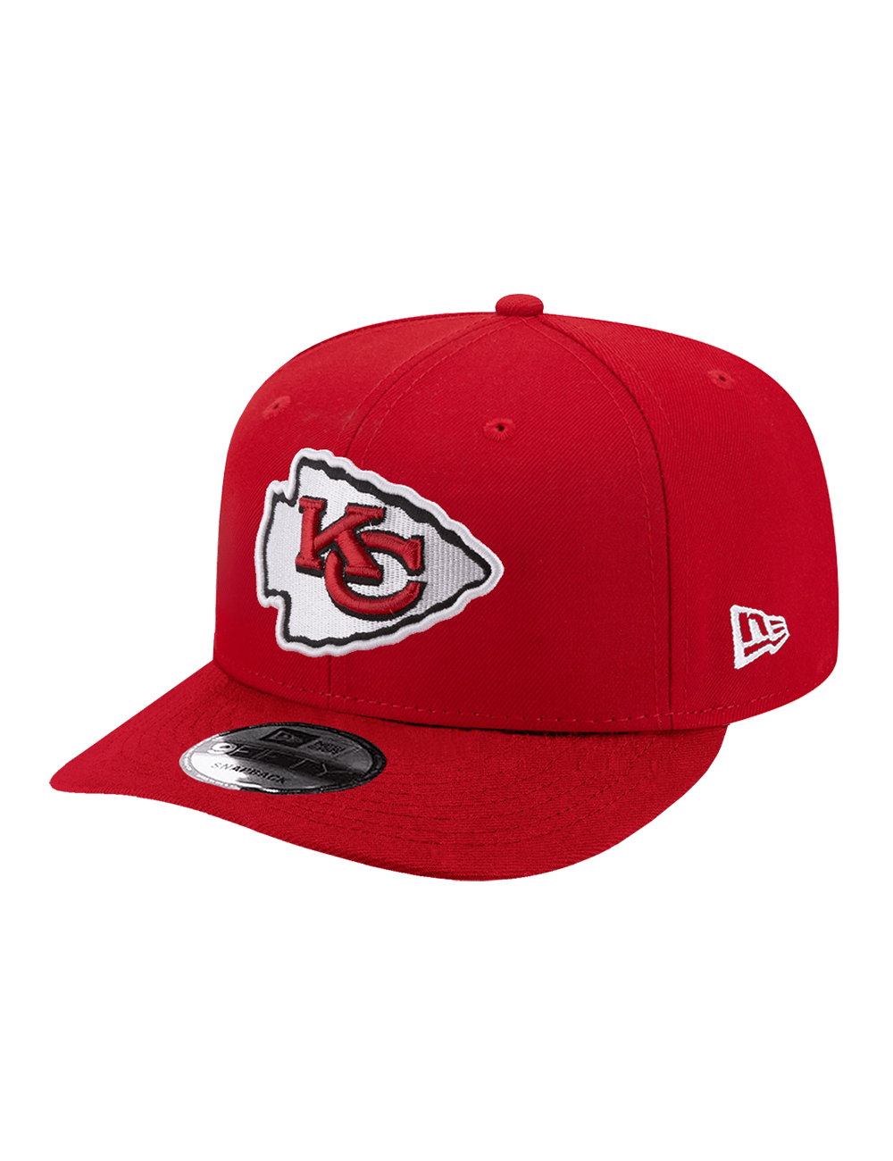 New Era Caps Youths Youths Kansas City Chiefs New Era NFL Team 9FIFTY Pre-Curved Snapback Hat - Red