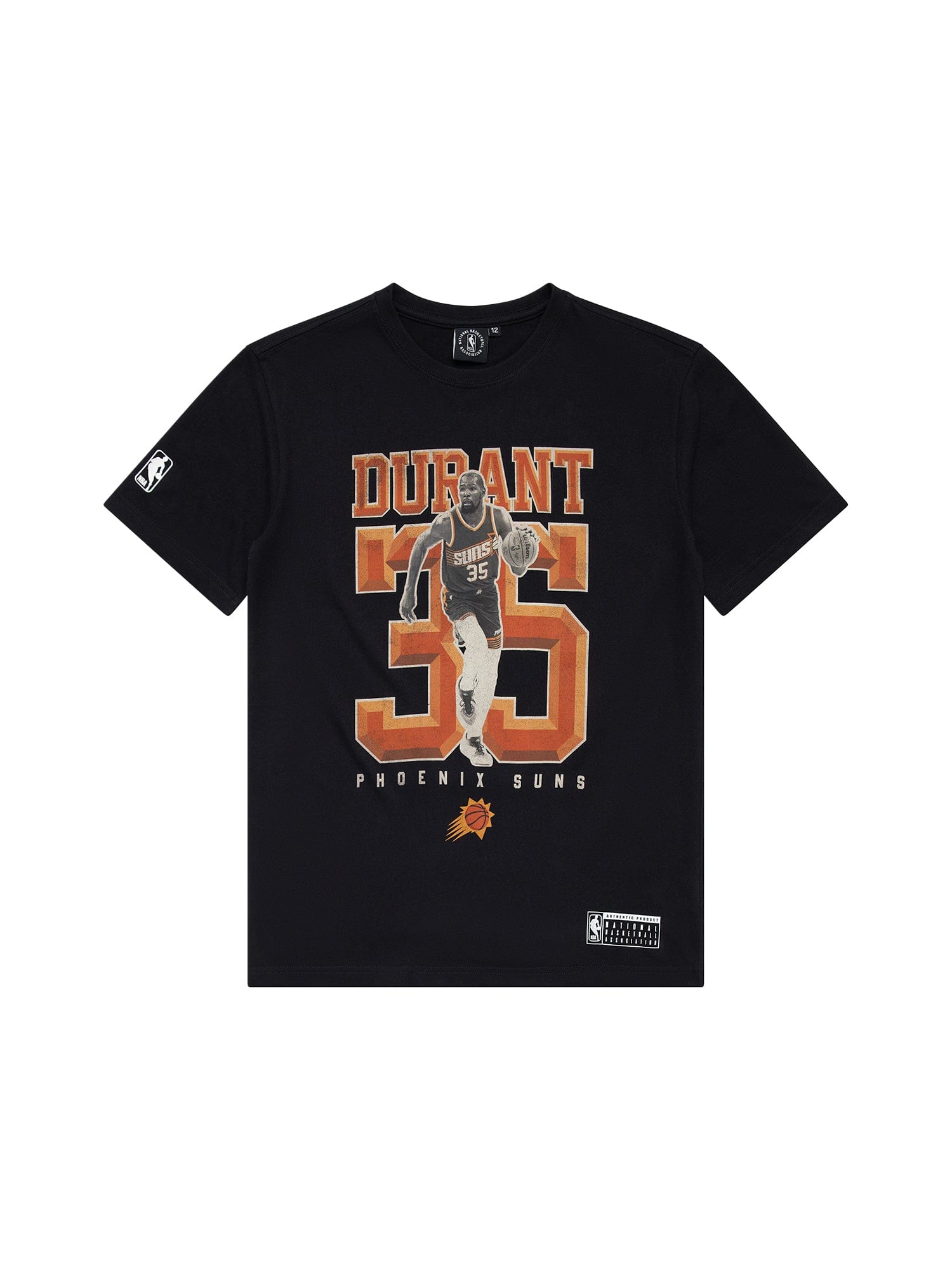 NBA Essentials T-Shirts Youths Kevin Durant Phoenix Suns NBA Essentials Vintage T-Shirt - Black
