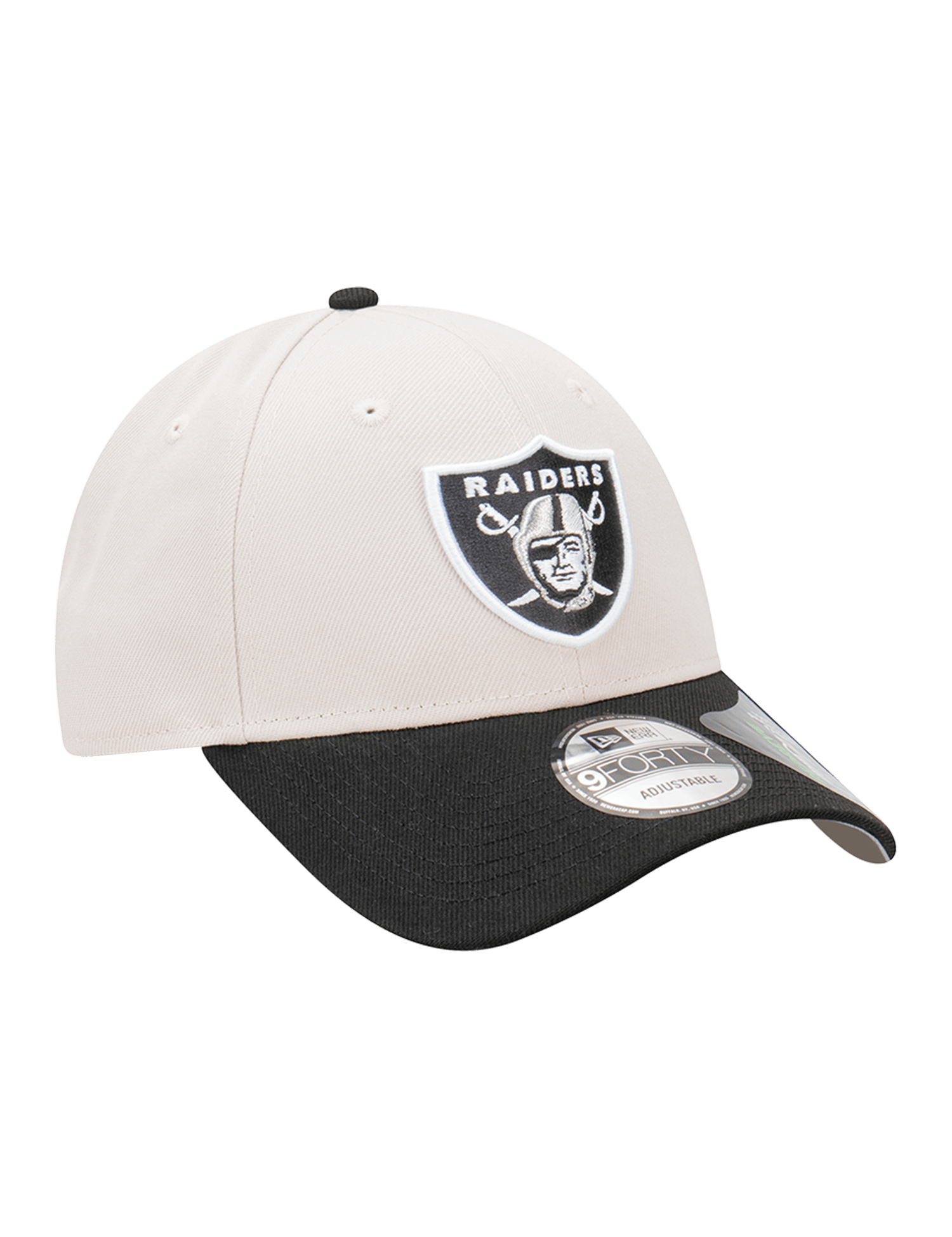 New Era Caps Youths Youths Las Vegas Raiders New Era NFL Team 2 Tone Repreve 9FORTY Strapback Hat - Stone