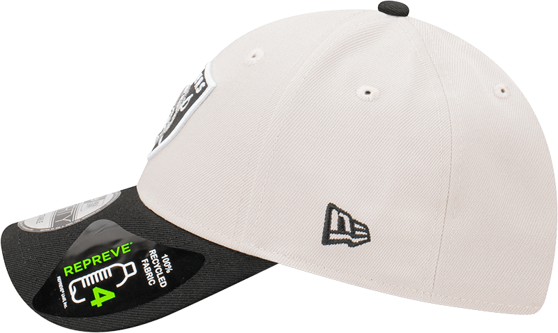 New Era Caps Youths Youths Las Vegas Raiders New Era NFL Team 2 Tone Repreve 9FORTY Strapback Hat - Stone