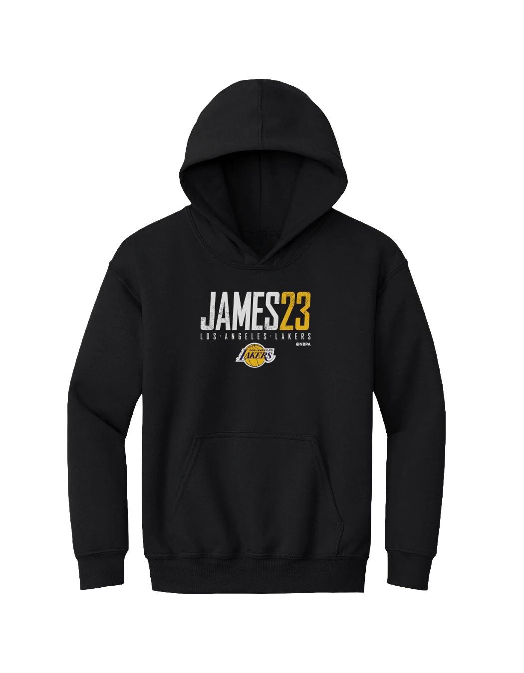 500 Level Jumpers Youths LeBron James Los Angeles Lakers 500 Level NBA Elite Hoodie Jumper - Black