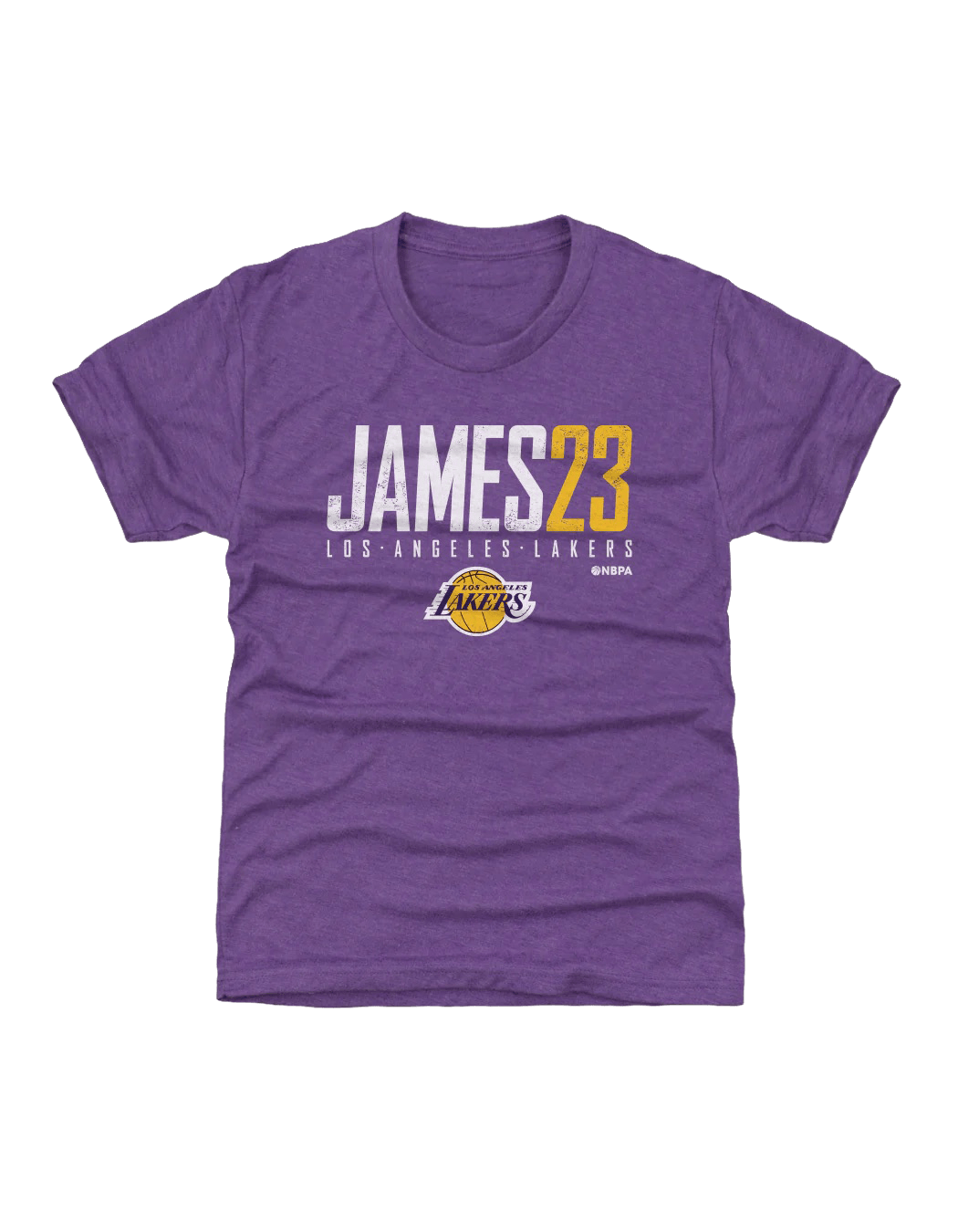 500 Level T-Shirts Youths LeBron James Los Angeles Lakers 500 Level NBA Elite T-Shirt - Purple