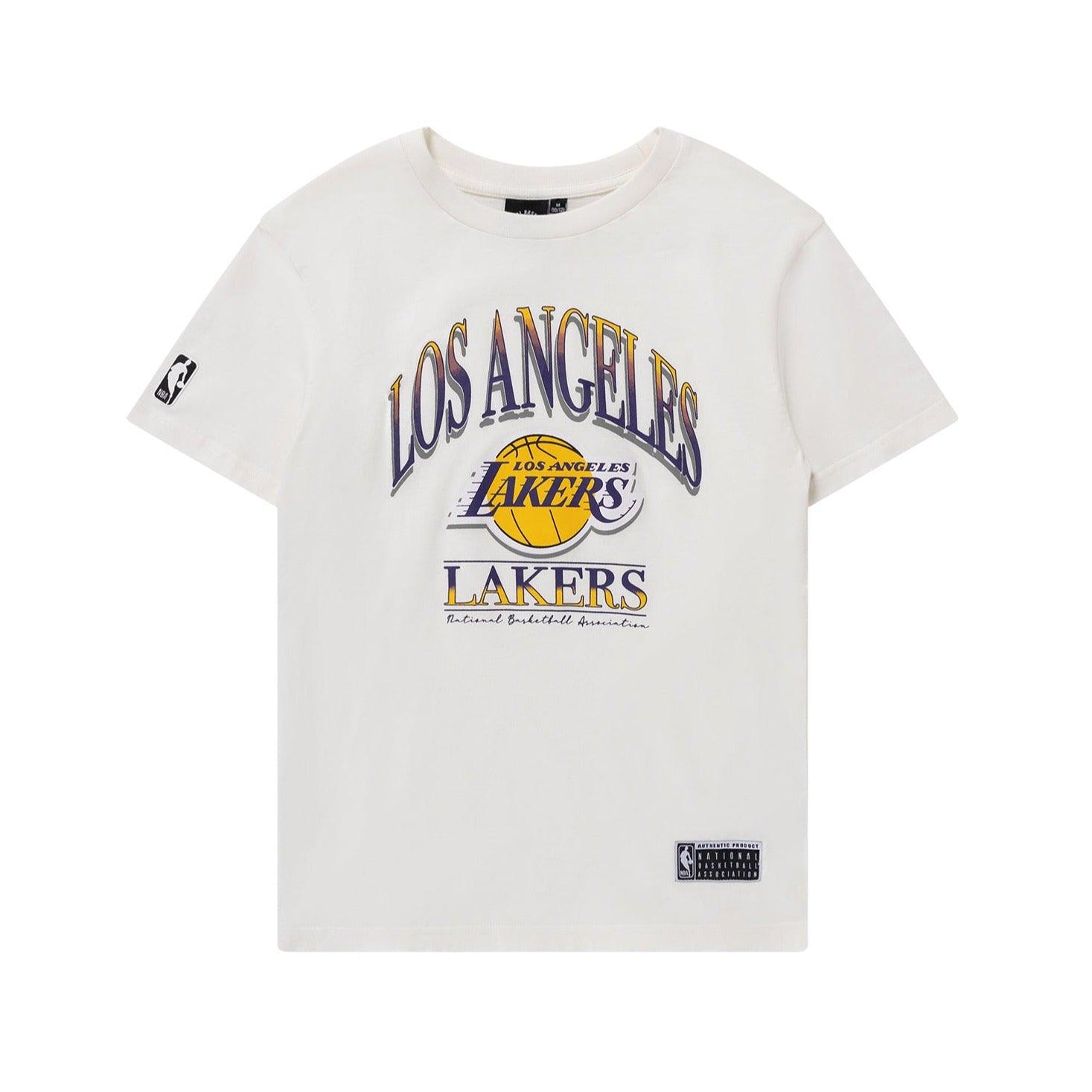NBA Essentials T-Shirts Youths Los Angeles Lakers NBA Essentials Athens Vintage T-Shirt - White