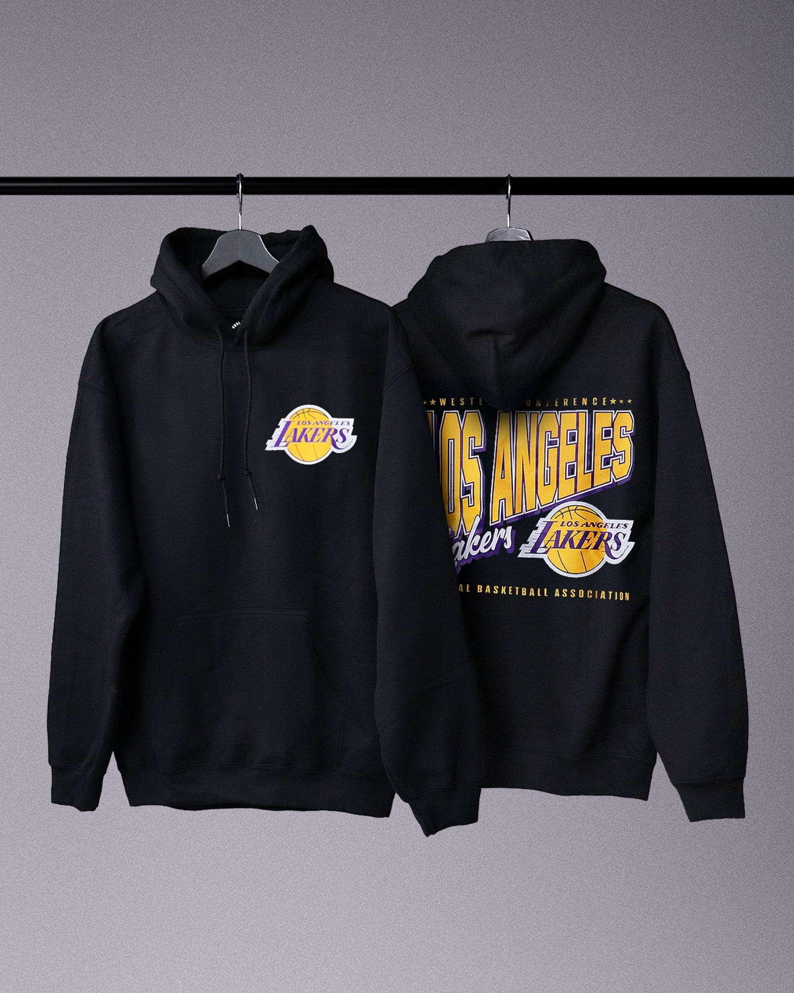 NBA Essentials Jumpers Youths Los Angeles Lakers NBA Essentials Clarkdale Hoodie Jumper - Black