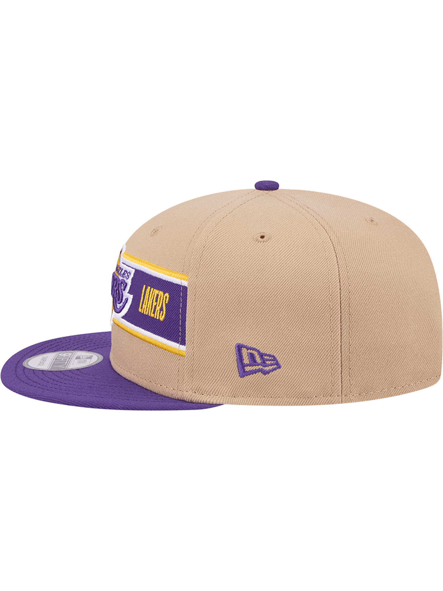 New Era Caps Youths Youths Los Angeles Lakers New Era NBA 24 Draft 9FIFTY Snapback Hat - Tan