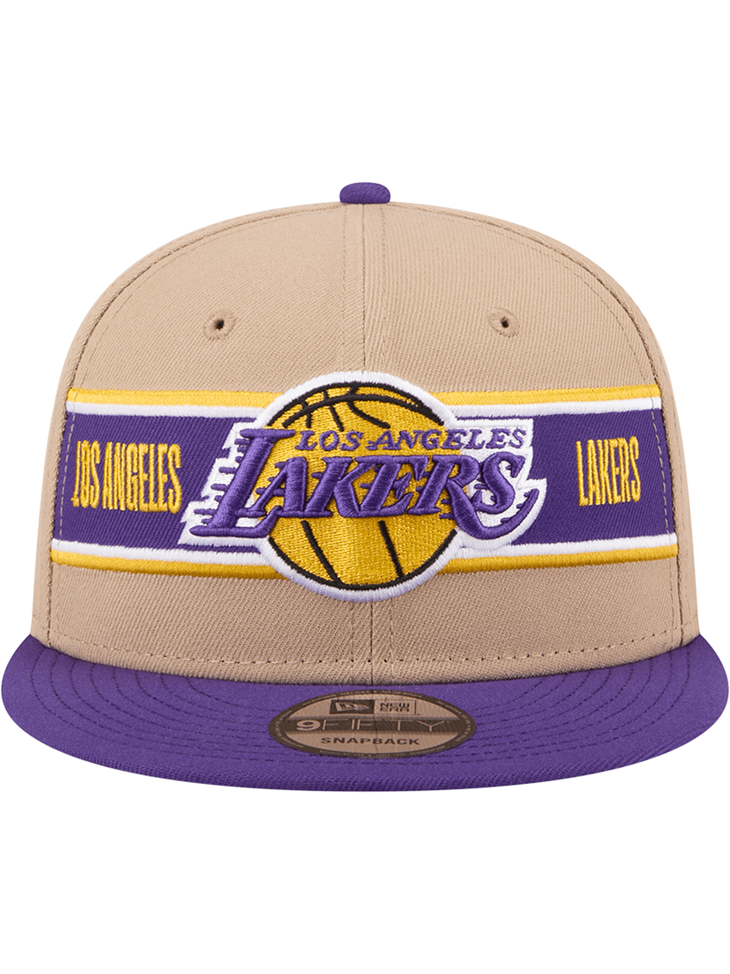 New Era Caps Youths Youths Los Angeles Lakers New Era NBA 24 Draft 9FIFTY Snapback Hat - Tan