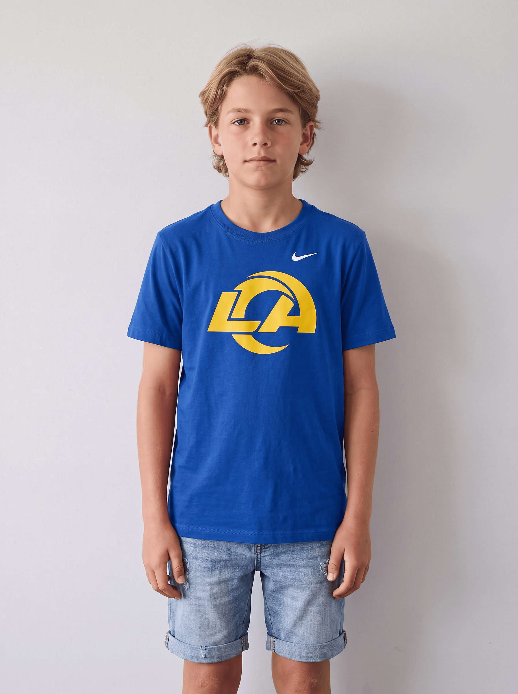 Nike T-Shirts Youths Los Angeles Rams Nike NFL Team Logo T-Shirt - Blue