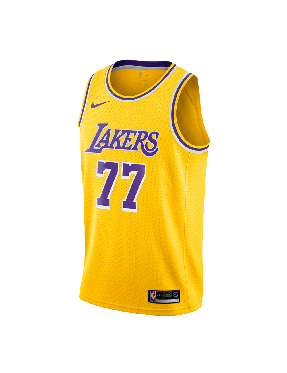 Nike Jerseys Youths Luka Doncic Los Angeles Lakers Nike NBA Icon Jersey - Yellow