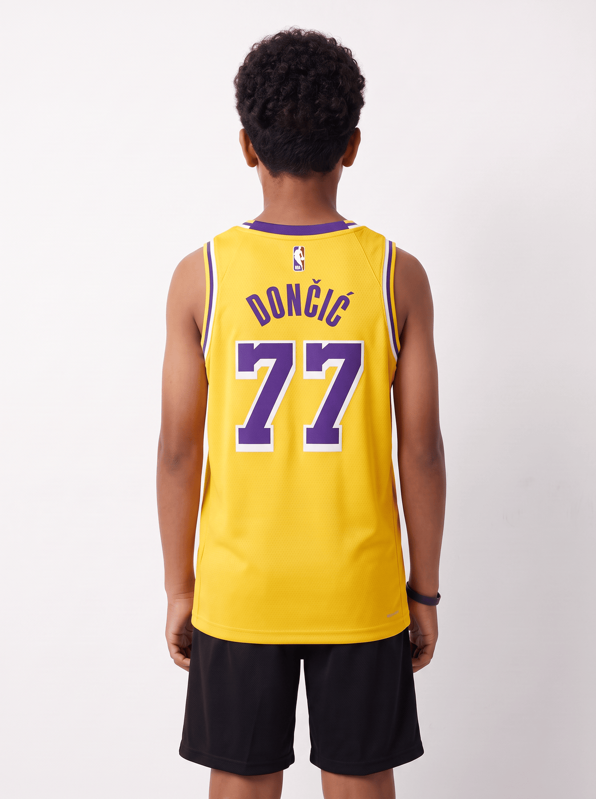 Nike Jerseys Youths Luka Doncic Los Angeles Lakers Nike NBA Icon Jersey - Yellow
