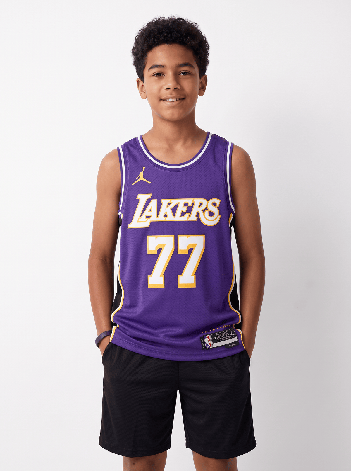 Nike Jerseys Youths Luka Doncic Los Angeles Lakers Nike NBA Statement Jersey - Purple