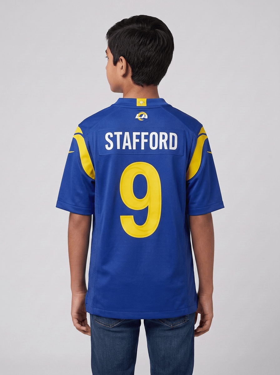 Nike Jerseys Youths Matthew Stafford Los Angeles Rams Nike Game Jersey - Blue