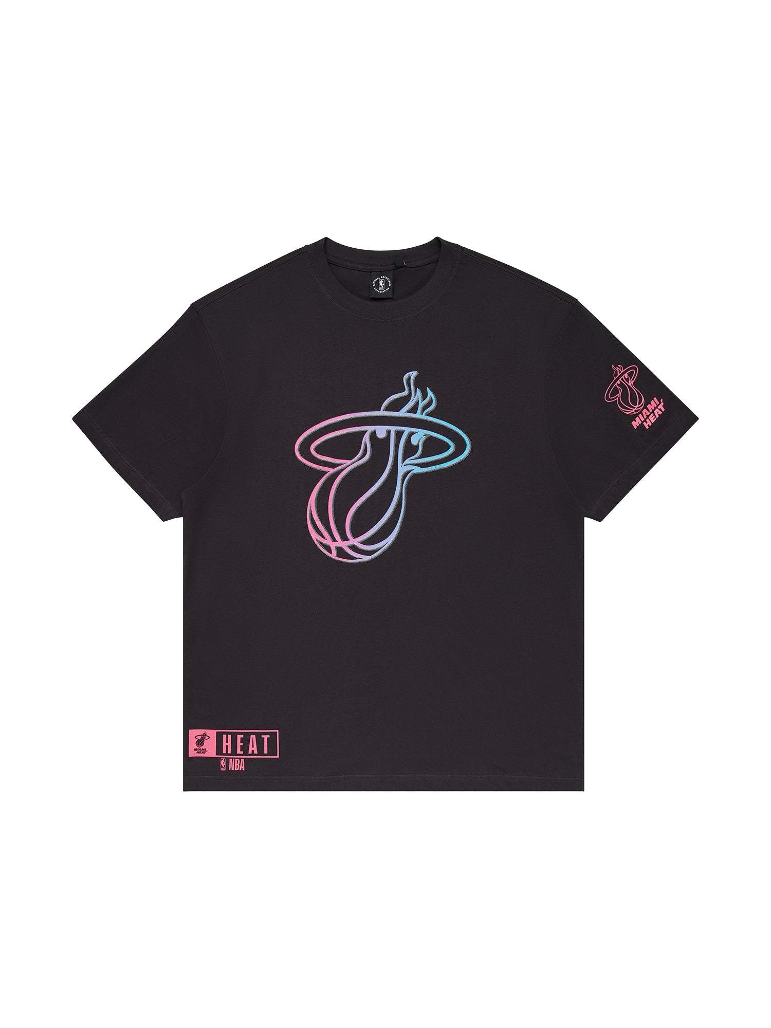 NBA Essentials T-Shirts Youths Miami Heat NBA Essentials Spencer Vintage T-Shirt - Black