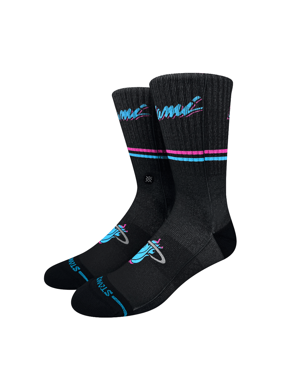 Stance Socks Medium (6-8.5 US) Youths Miami Heat Stance NBA 25-26 City Edition Crew Socks