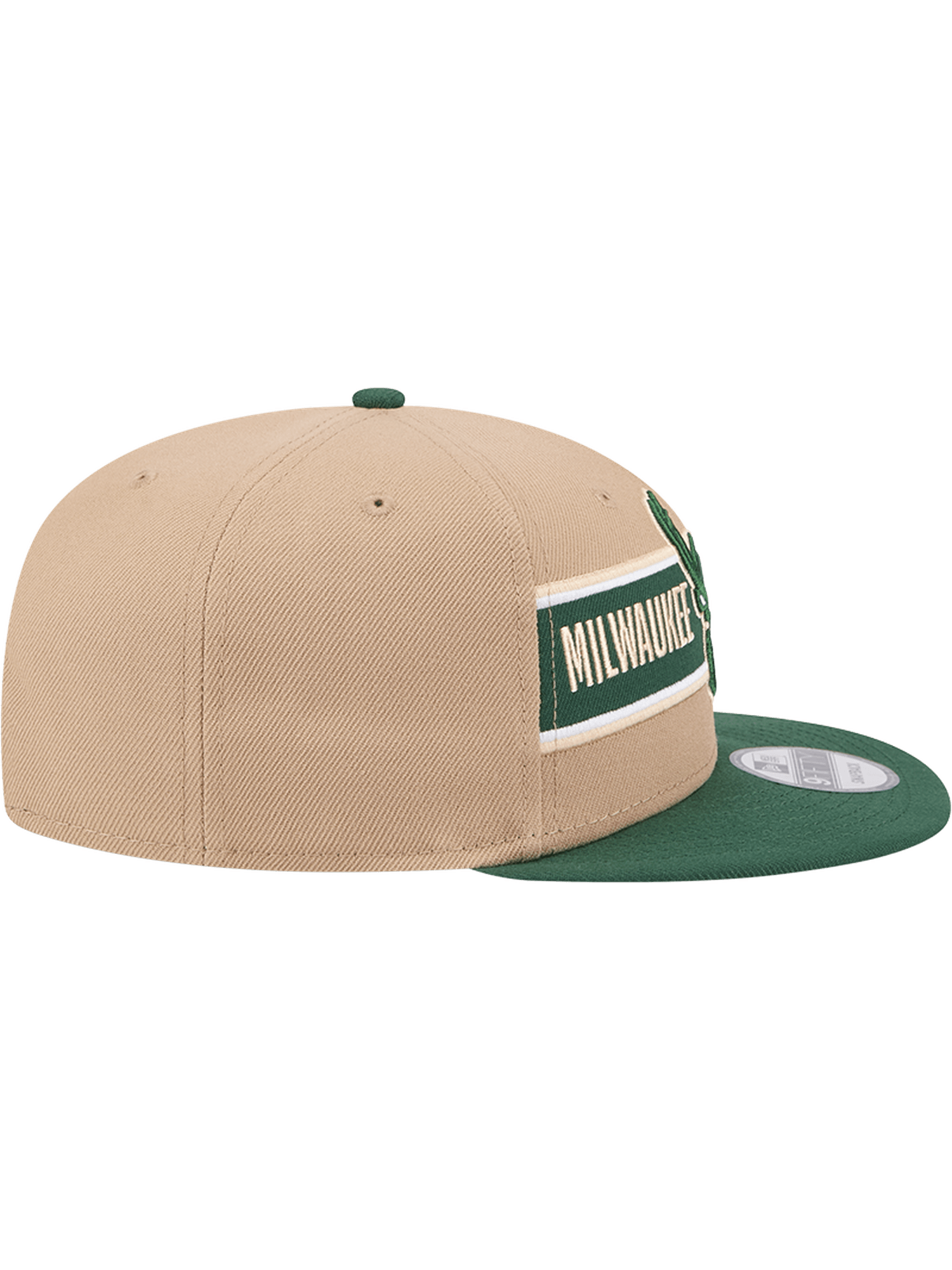 New Era Caps Youths Youths Milwaukee Bucks New Era NBA 24 Draft 9FIFTY Snapback Hat - Tan