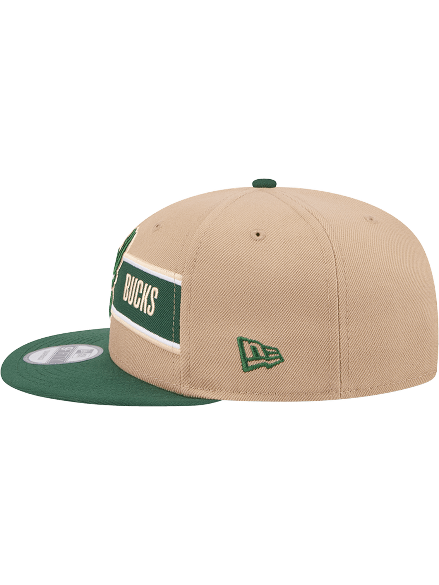 New Era Caps Youths Youths Milwaukee Bucks New Era NBA 24 Draft 9FIFTY Snapback Hat - Tan