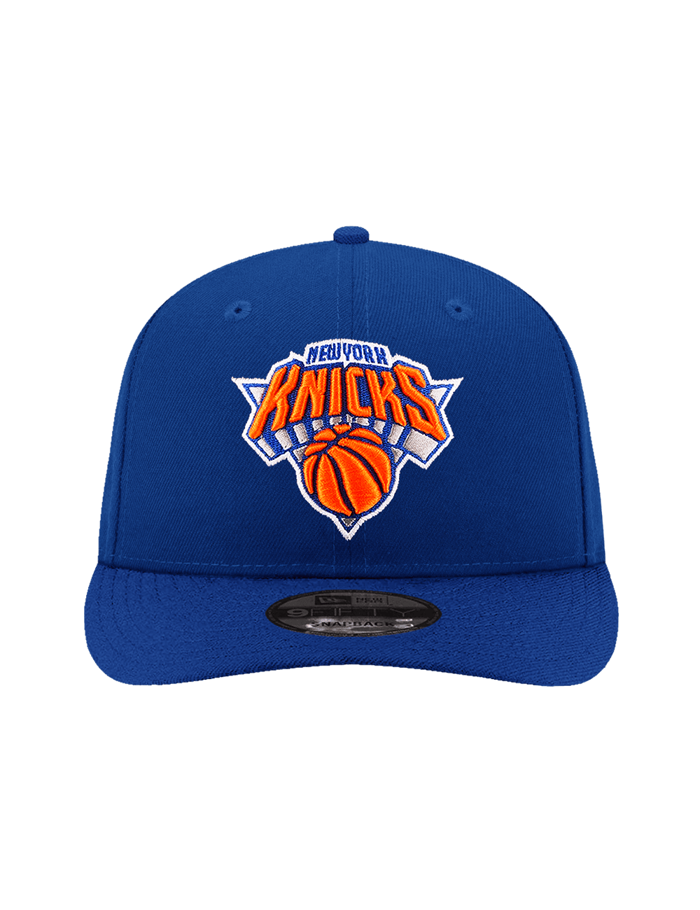 New Era Caps Youths Youths New York Knicks New Era NBA Team 9FIFTY Pre-Curved Snapback Hat - Blue