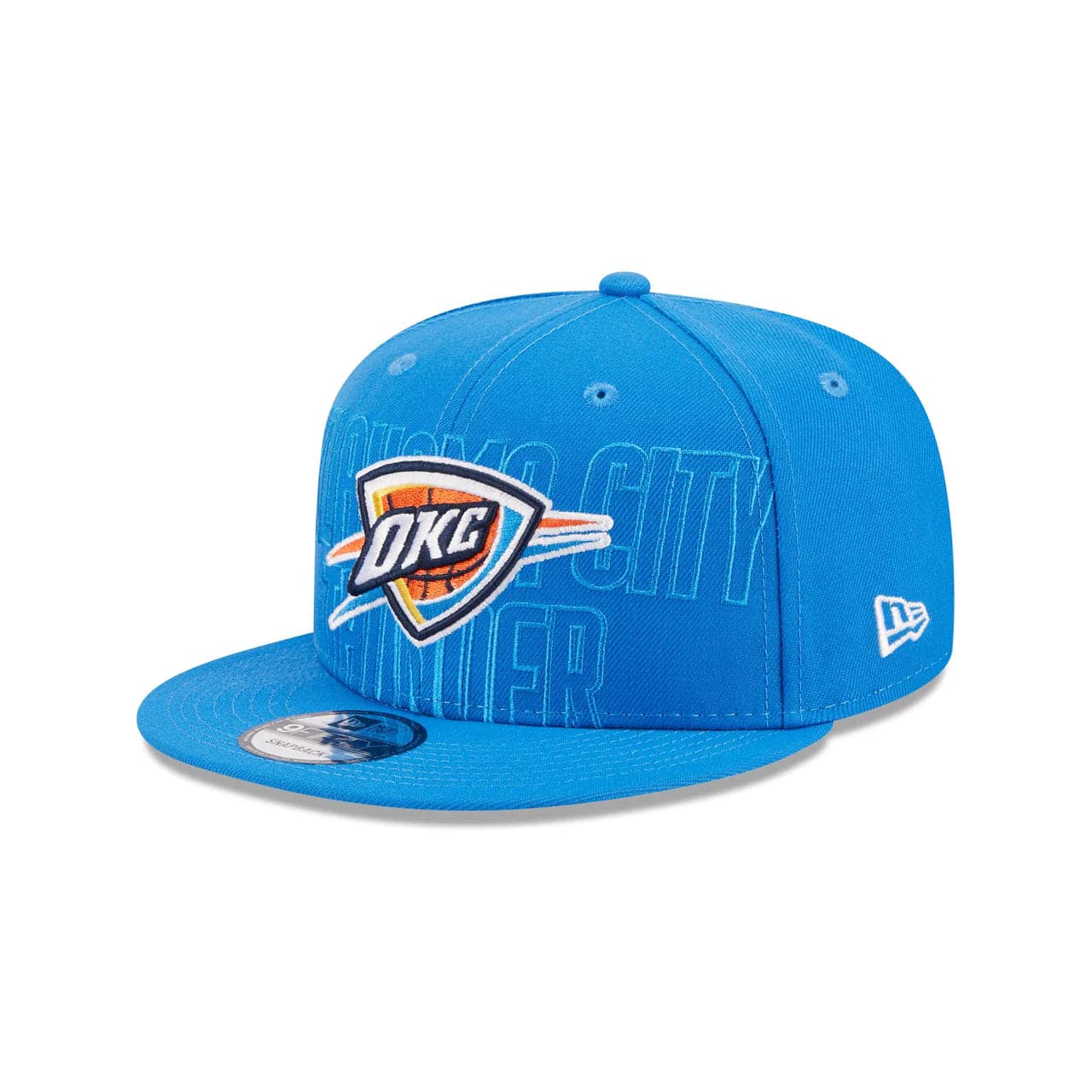 New Era Caps Youths Youths Oklahoma City Thunder New Era NBA 23 Draft 9FIFTY Snapback Hat - Blue