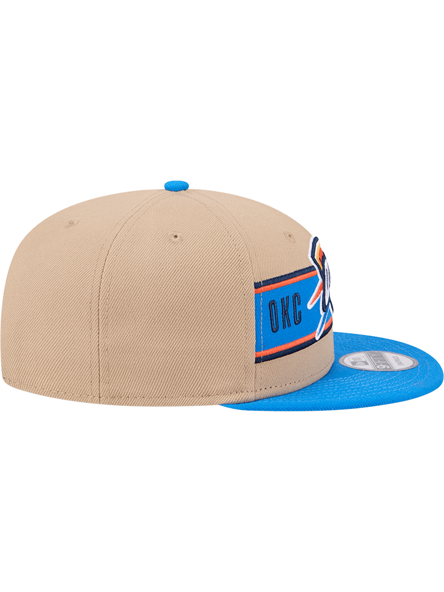 New Era Caps Youths Youths Oklahoma City Thunder New Era NBA 24 Draft 9FIFTY Snapback Hat - Tan