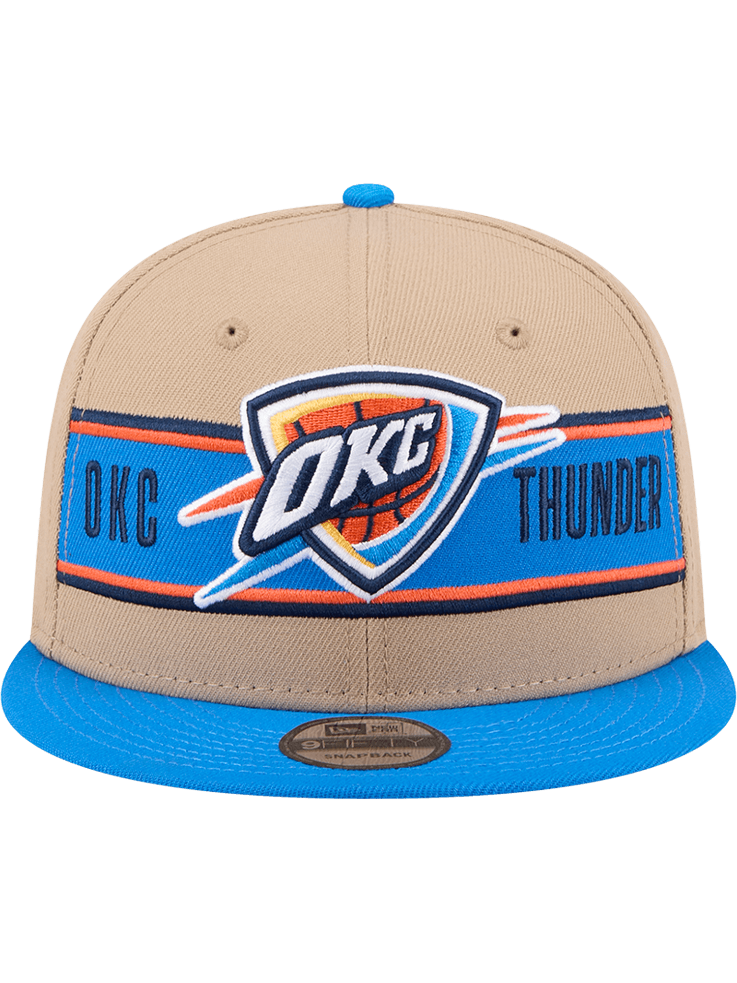 New Era Caps Youths Youths Oklahoma City Thunder New Era NBA 24 Draft 9FIFTY Snapback Hat - Tan