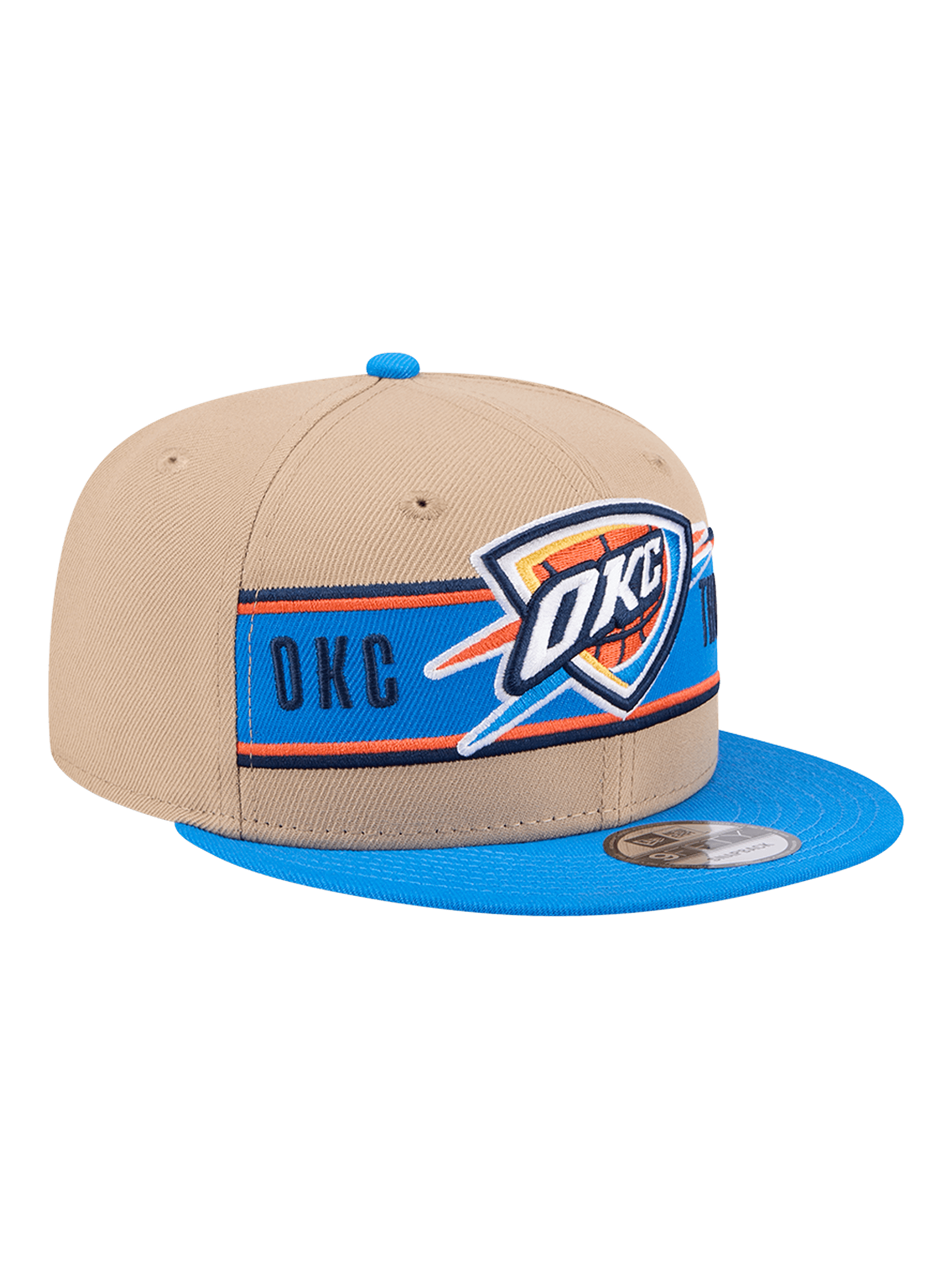 New Era Caps Youths Youths Oklahoma City Thunder New Era NBA 24 Draft 9FIFTY Snapback Hat - Tan