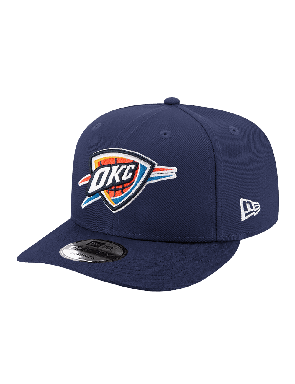 New Era Caps Youths Youths Oklahoma City Thunder New Era NBA Team 9FIFTY Pre-Curved Snapback Hat - Navy