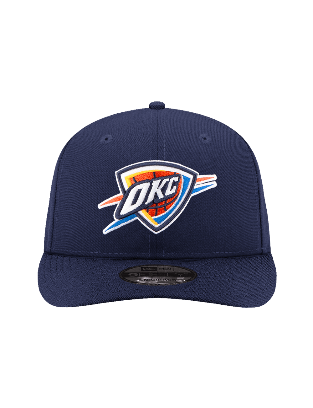 New Era Caps Youths Youths Oklahoma City Thunder New Era NBA Team 9FIFTY Pre-Curved Snapback Hat - Navy