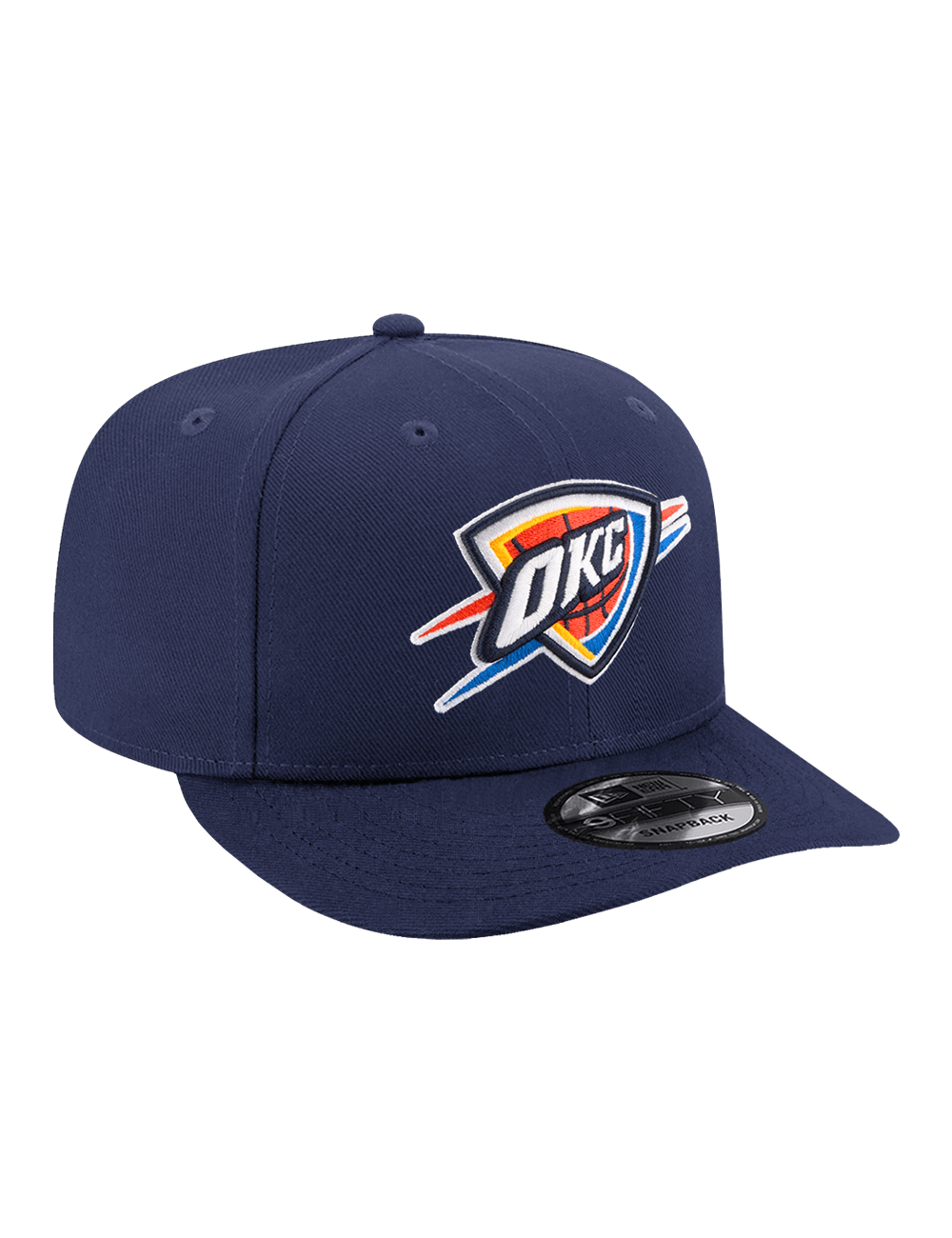 New Era Caps Youths Youths Oklahoma City Thunder New Era NBA Team 9FIFTY Pre-Curved Snapback Hat - Navy