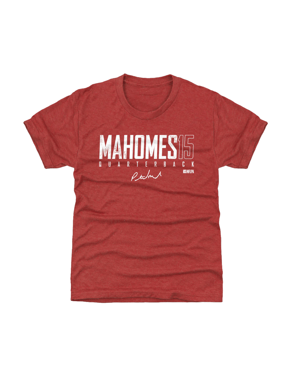 500 Level T-Shirts Youths Patrick Mahomes Kansas City Chiefs 500 Level NFL Elite T-Shirt - Tri Red