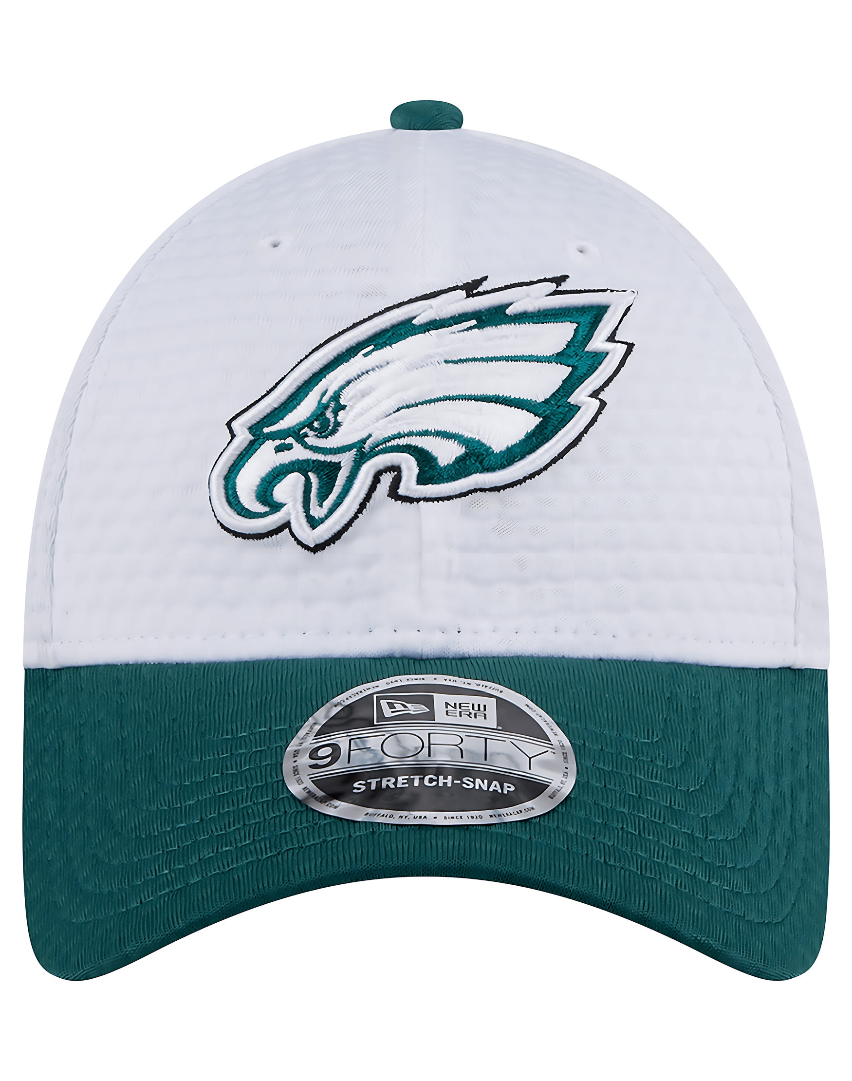 New Era Caps Youths Youths Philadelphia Eagles New Era NFL 24 Training 9FORTY Snapback Hat - White
