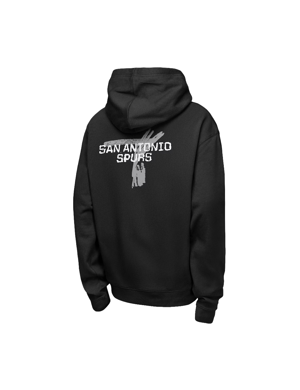 Nike Jumpers Youths San Antonio Spurs Nike NBA Prime Courtside Hoodie Jumper - Black