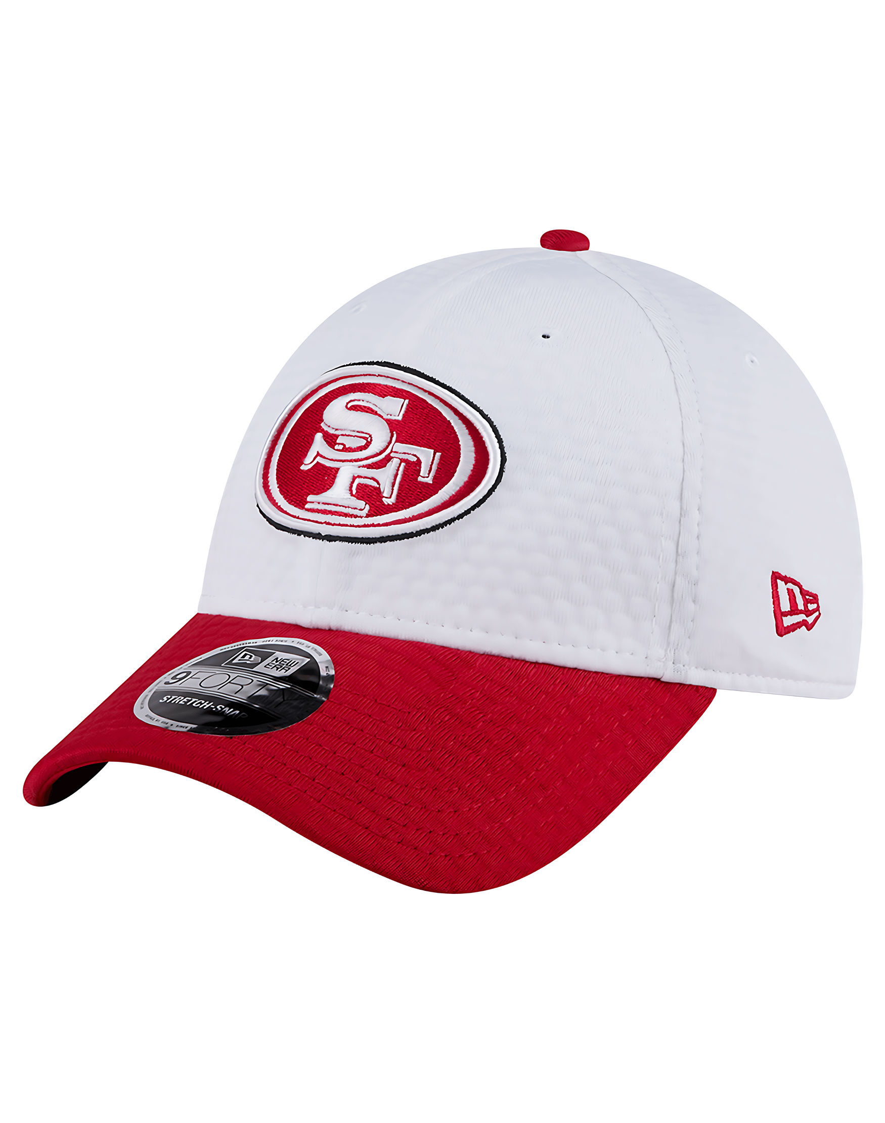 New Era Caps Youths Youths San Francisco 49ers New Era NFL 24 Training 9FORTY Snapback Hat - White