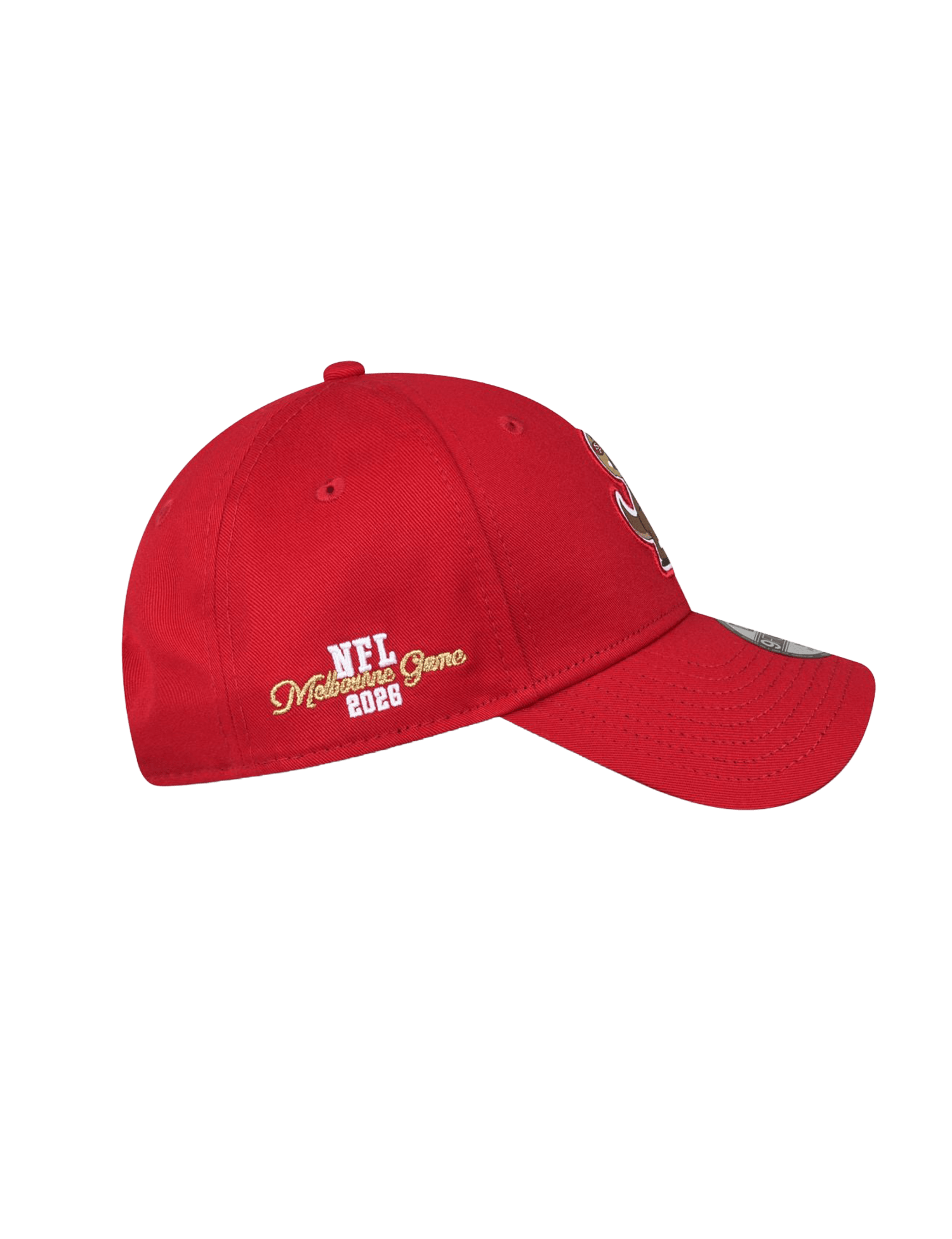 New Era Caps YTH Youths San Francisco 49ers New Era NFL 26 Melbourne Game Helmet Roo 9FORTY Snapback Hat - Red