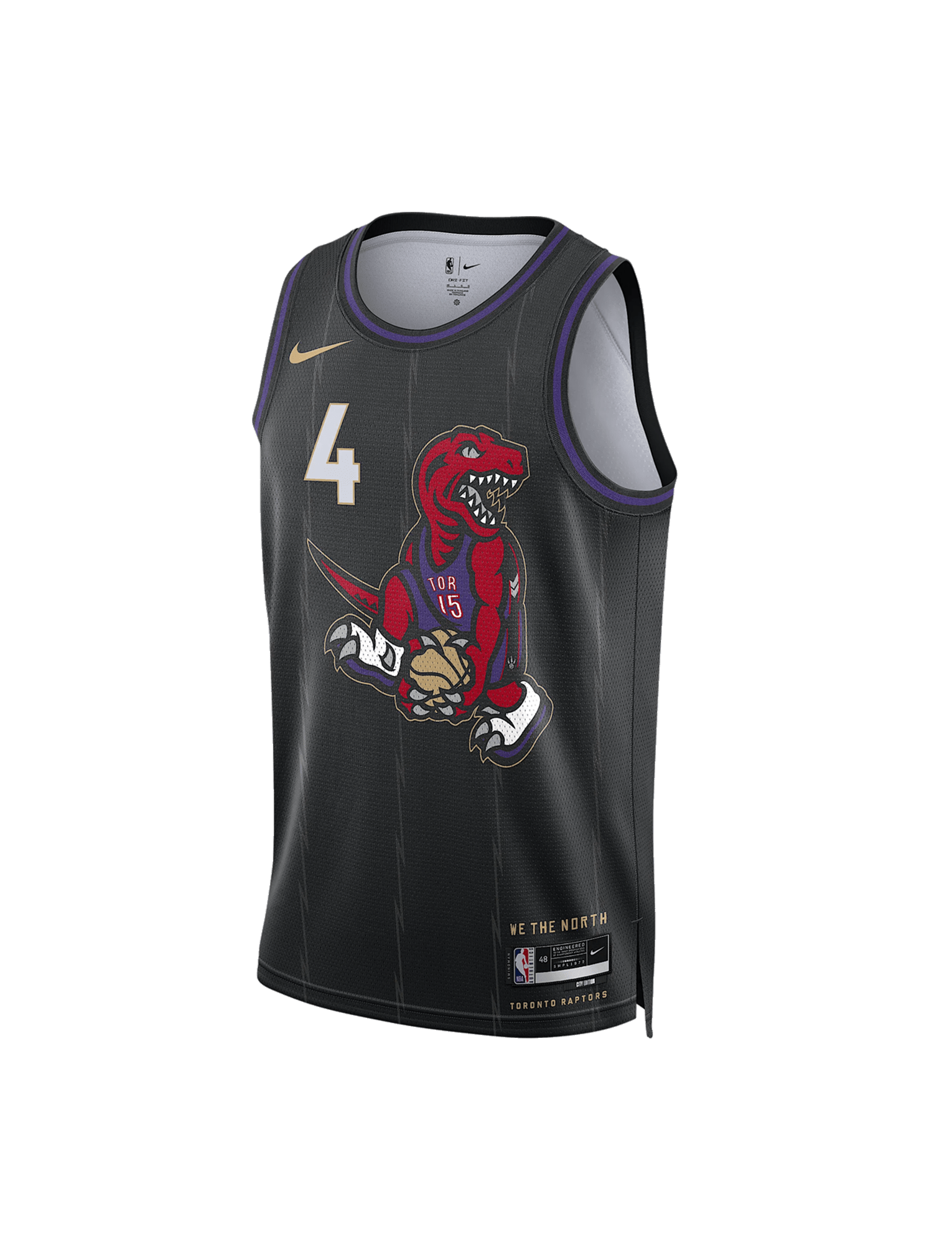 Nike Jerseys Youths Scottie Barnes Toronto Raptors Nike NBA 24-25 City Edition Jersey - Black