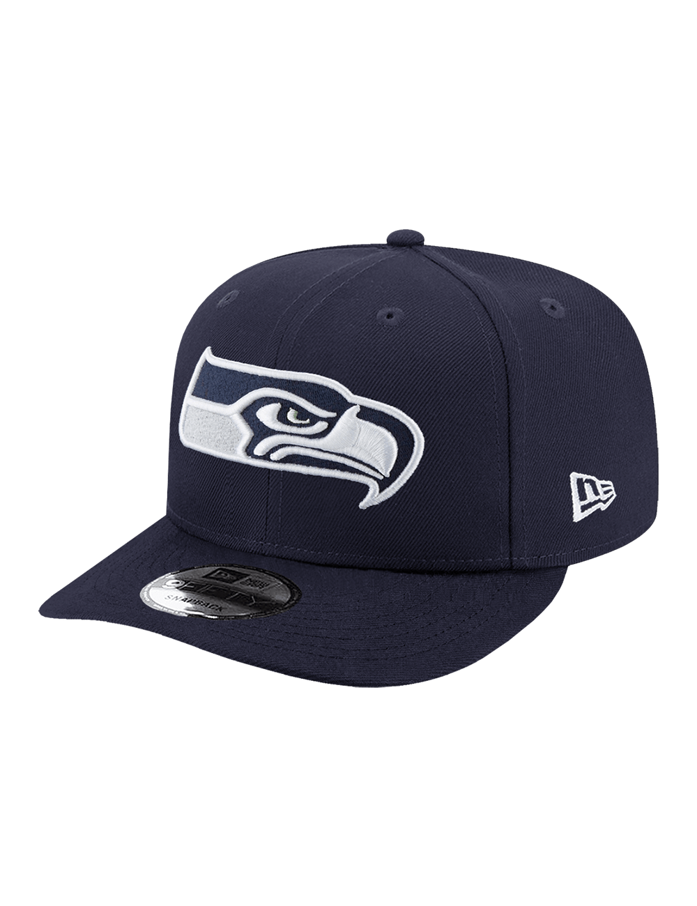 New Era Caps Youths Youths Seattle Seahawks New Era NFL Team Pre-Curved 9FIFTY Snapback Hat - Navy