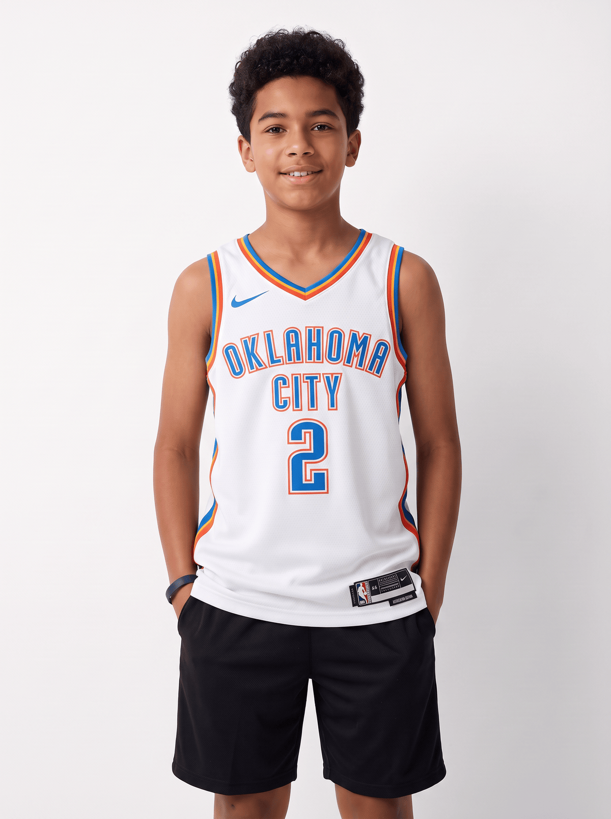 Nike Jumpers Youths Shai Gilgeous-Alexander Oklahoma City Thunder Nike NBA Association Jersey - White