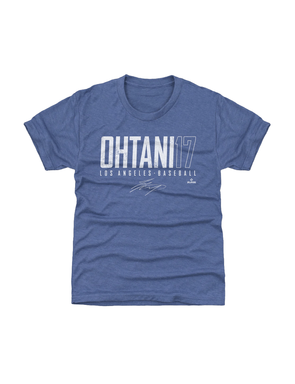 500 Level T-Shirts Youths Shohei Ohtani Los Angeles Dodgers 500 Level MLB Elite T-Shirt - Tri Blue