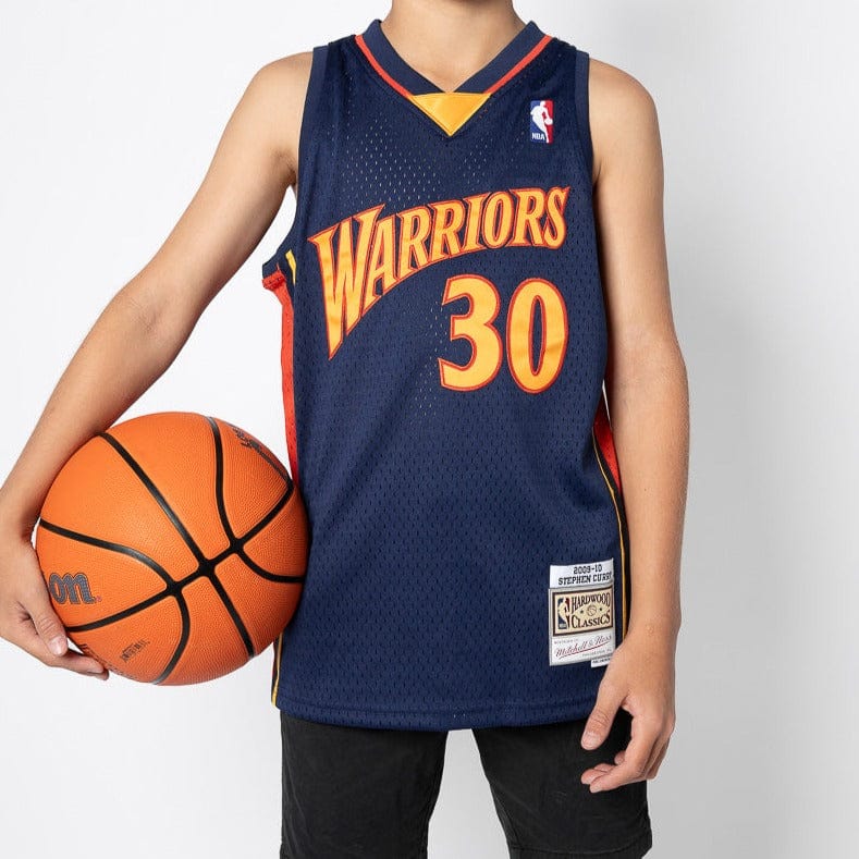 Mitchell And Ness Jerseys Youths Steph Curry Golden State Warriors Mitchell & Ness NBA Swingman Jersey - Navy