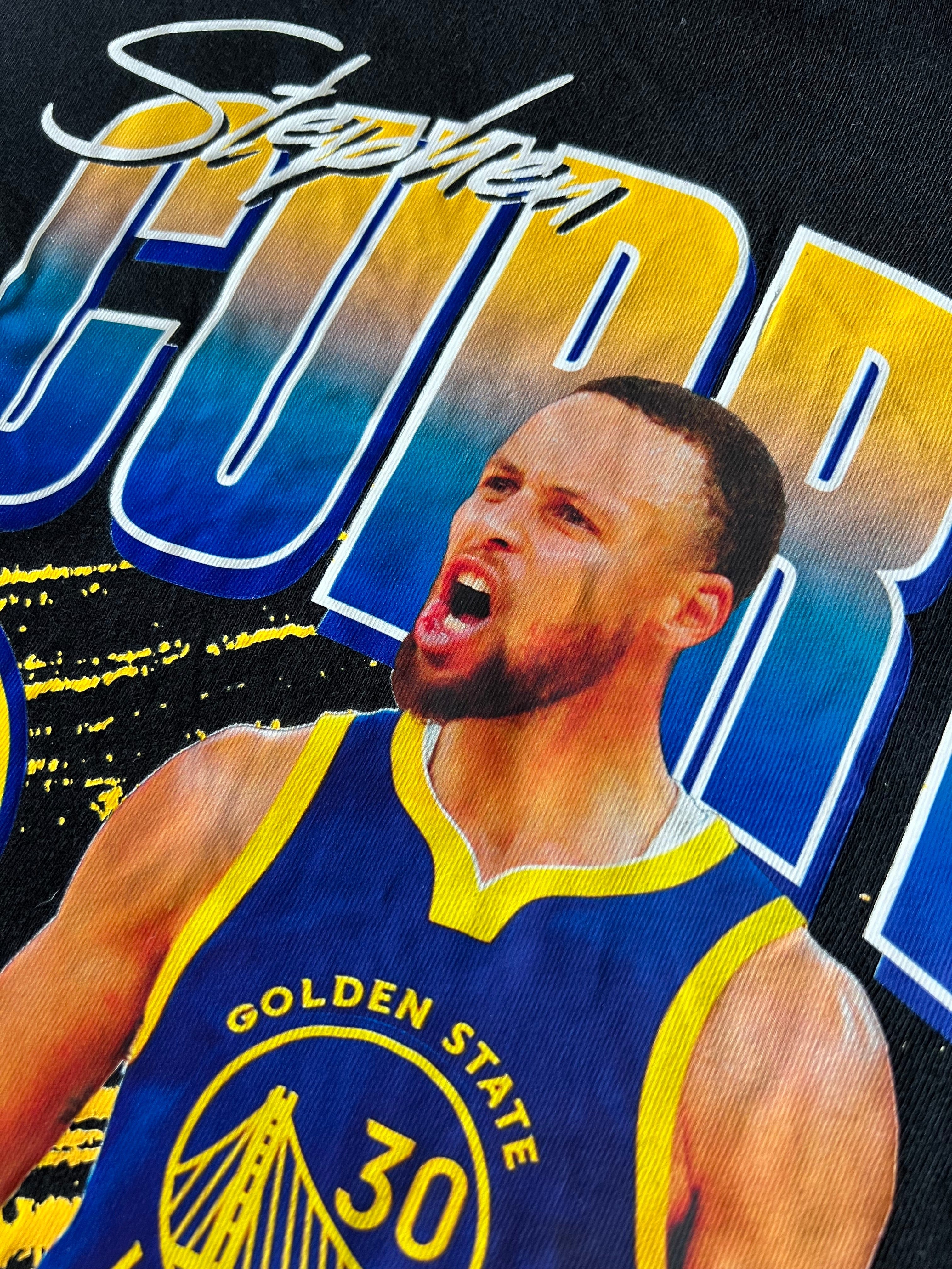 NBA Essentials T-Shirts Youths Steph Curry Golden State Warriors NBA Essentials Jones Vintage T-Shirt - Black