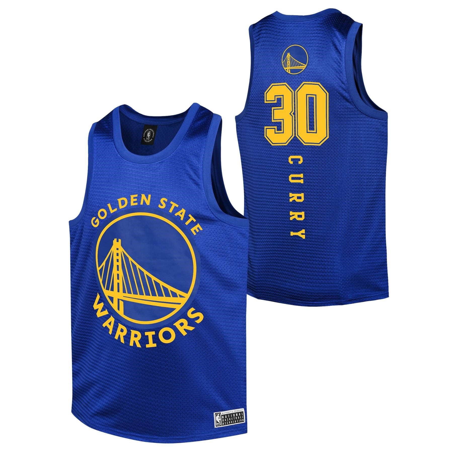 NBA Essentials Jerseys Youths Steph Curry Golden State Warriors NBA Essentials Mesh Jersey - Blue