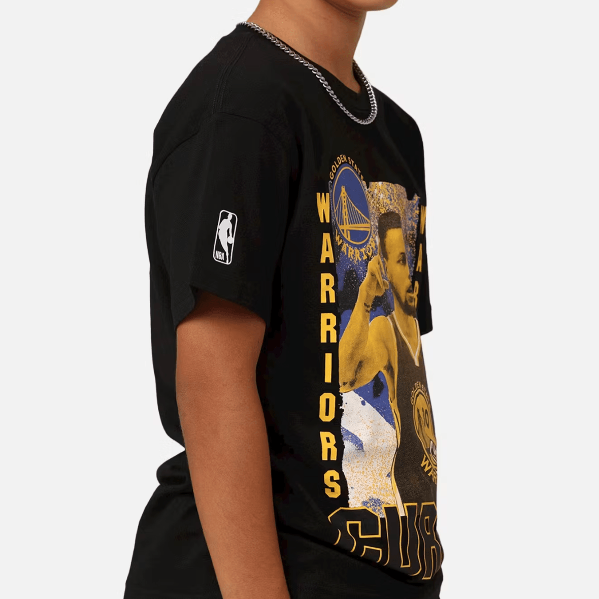 NBA Essentials T-Shirts Youths Steph Curry Golden State Warriors NBA Essentials Vintage T-Shirt - Black